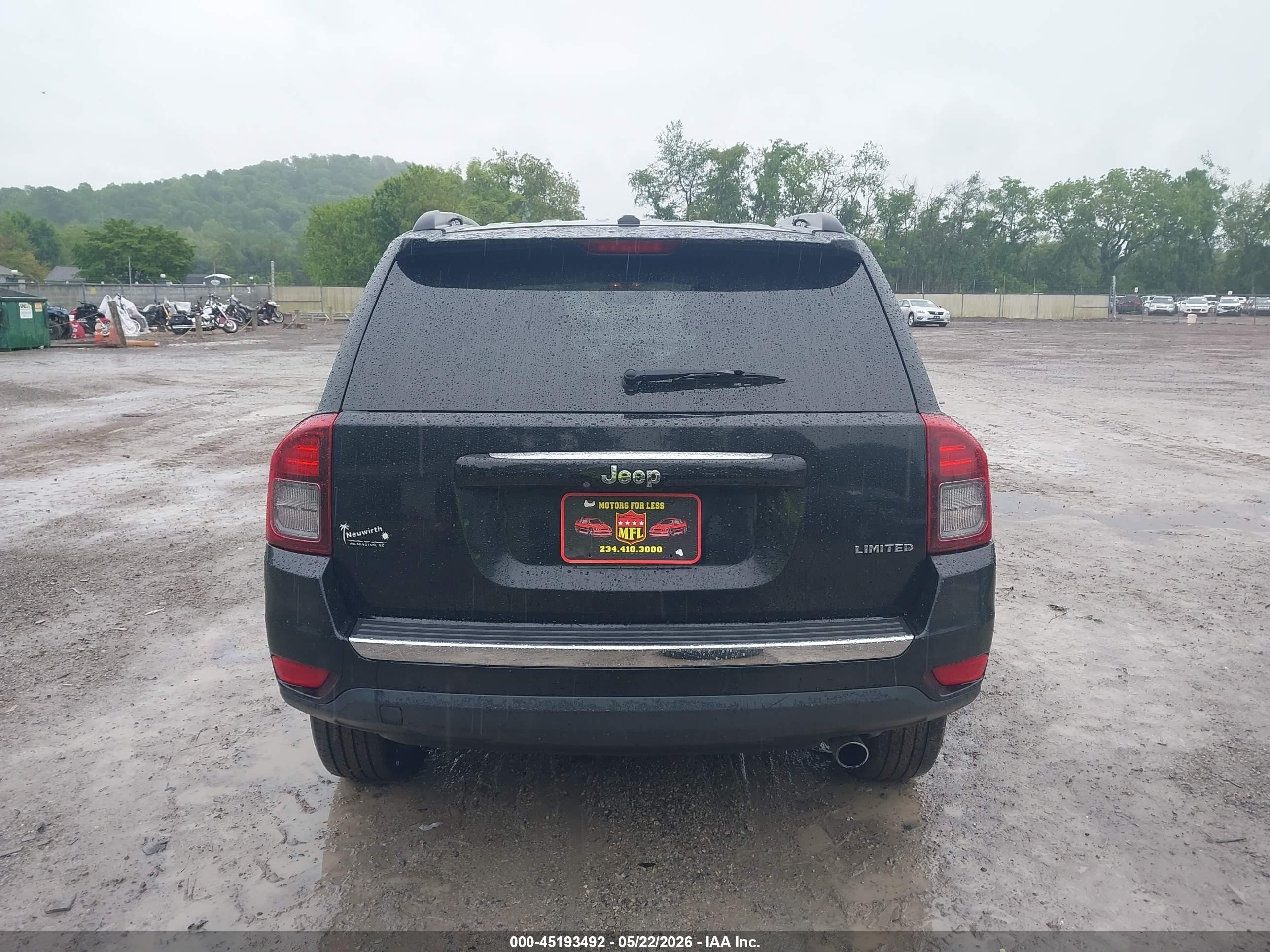 2014 Jeep Compass Limited Black vin: 1C4NJCCB8ED651605