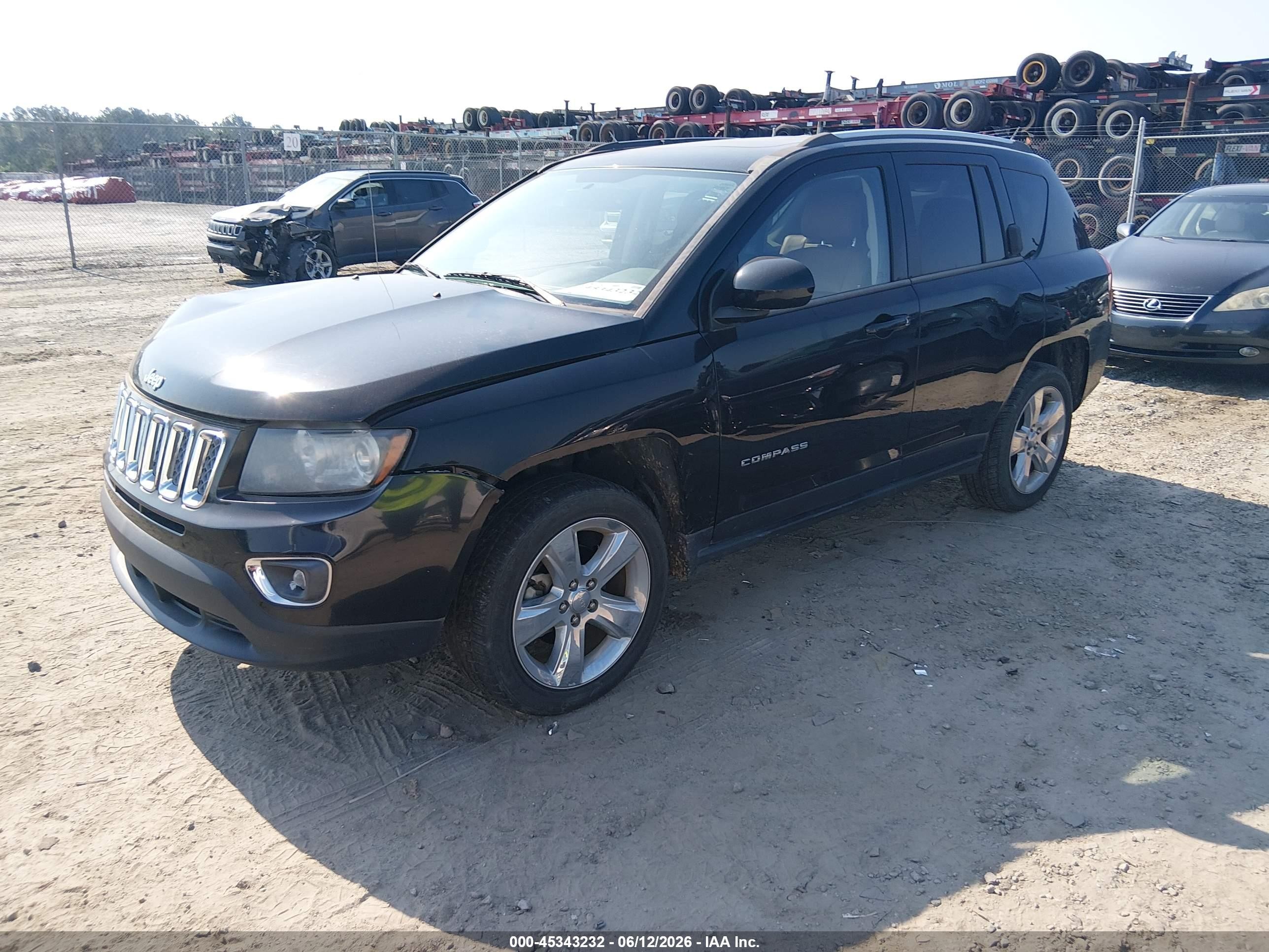 2014 Jeep Compass Limited Черный vin: 1C4NJCCBXED512026