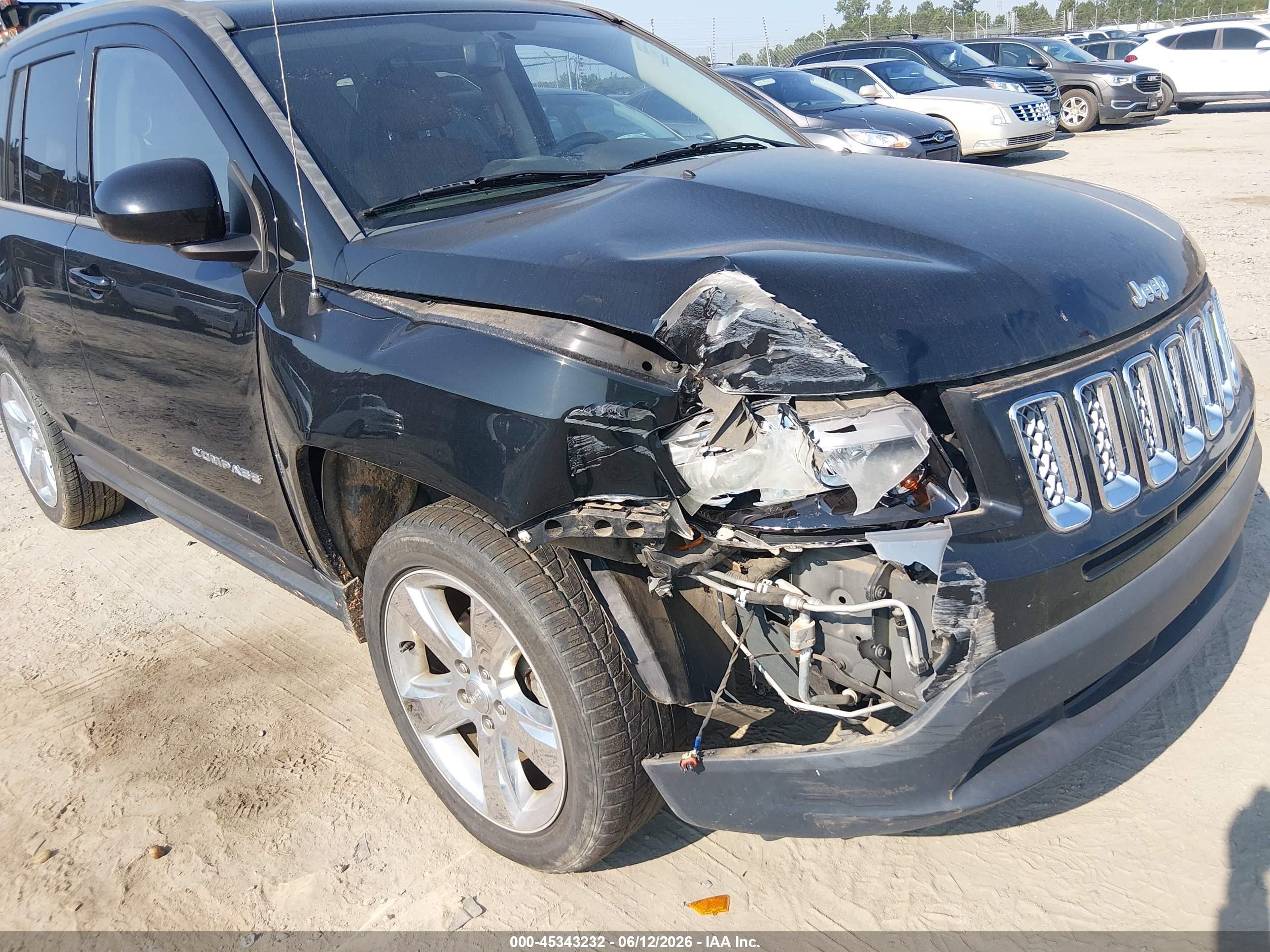 2014 Jeep Compass Limited Черный vin: 1C4NJCCBXED512026