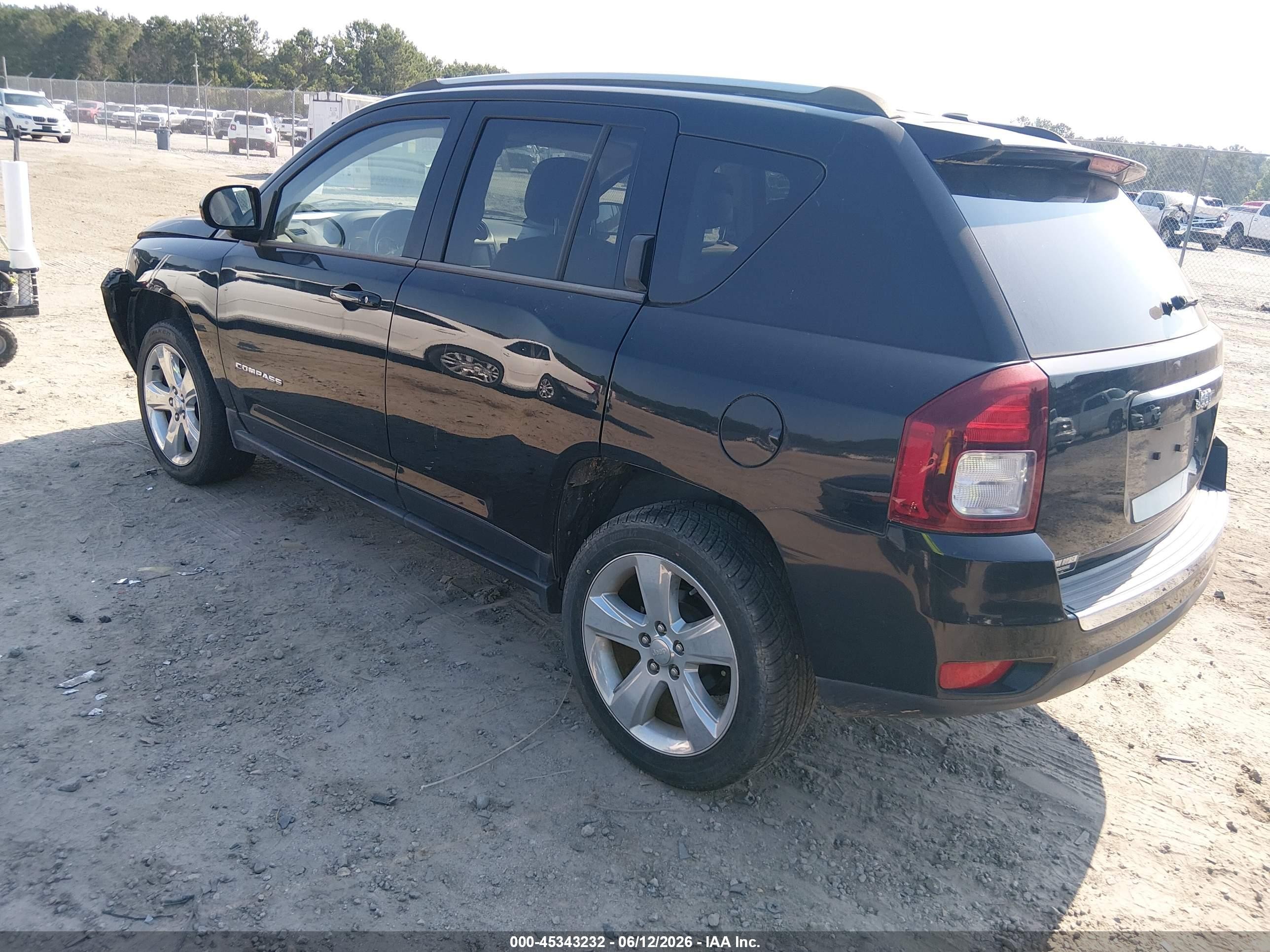 2014 Jeep Compass Limited Черный vin: 1C4NJCCBXED512026