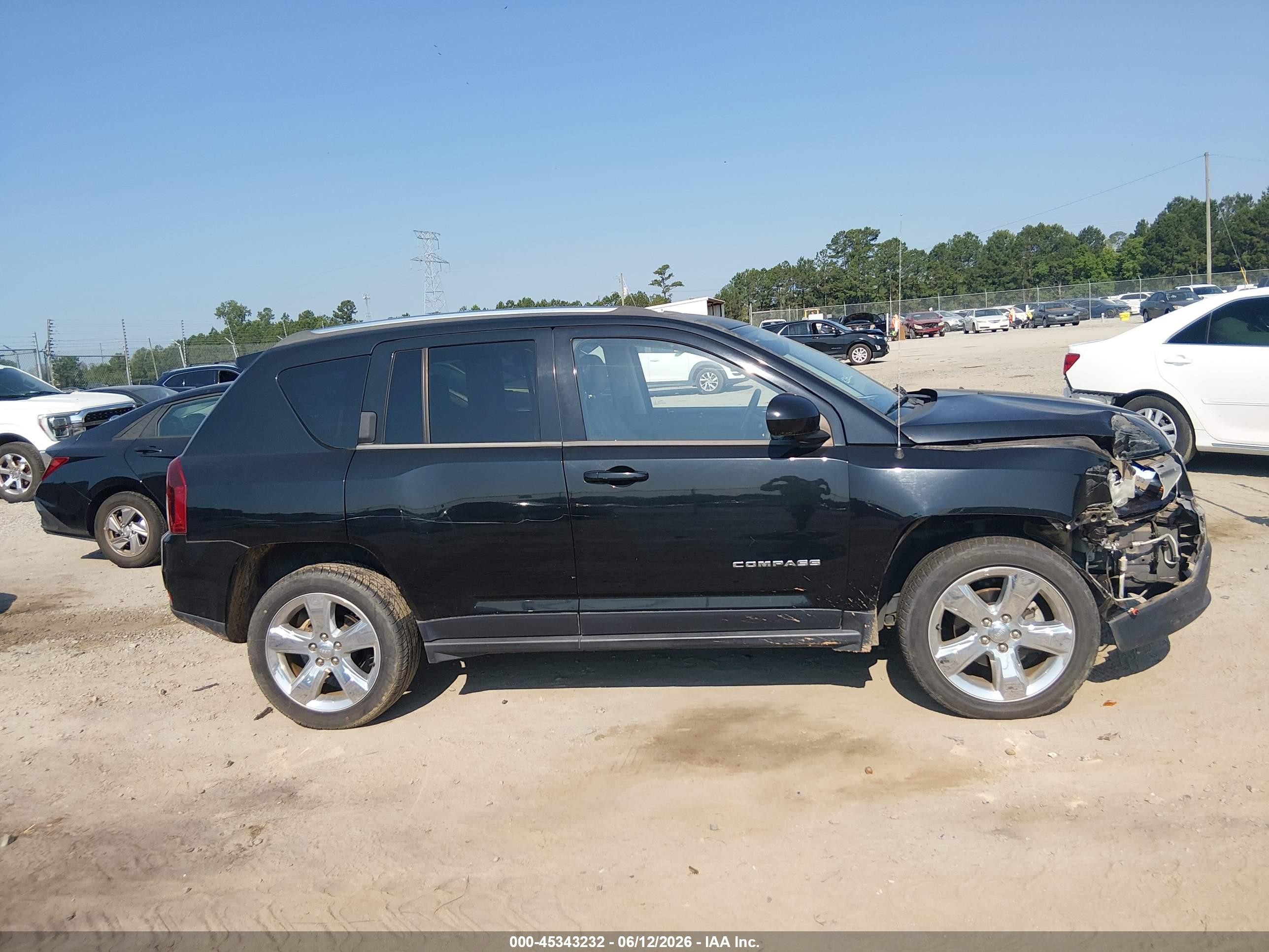 2014 Jeep Compass Limited Черный vin: 1C4NJCCBXED512026