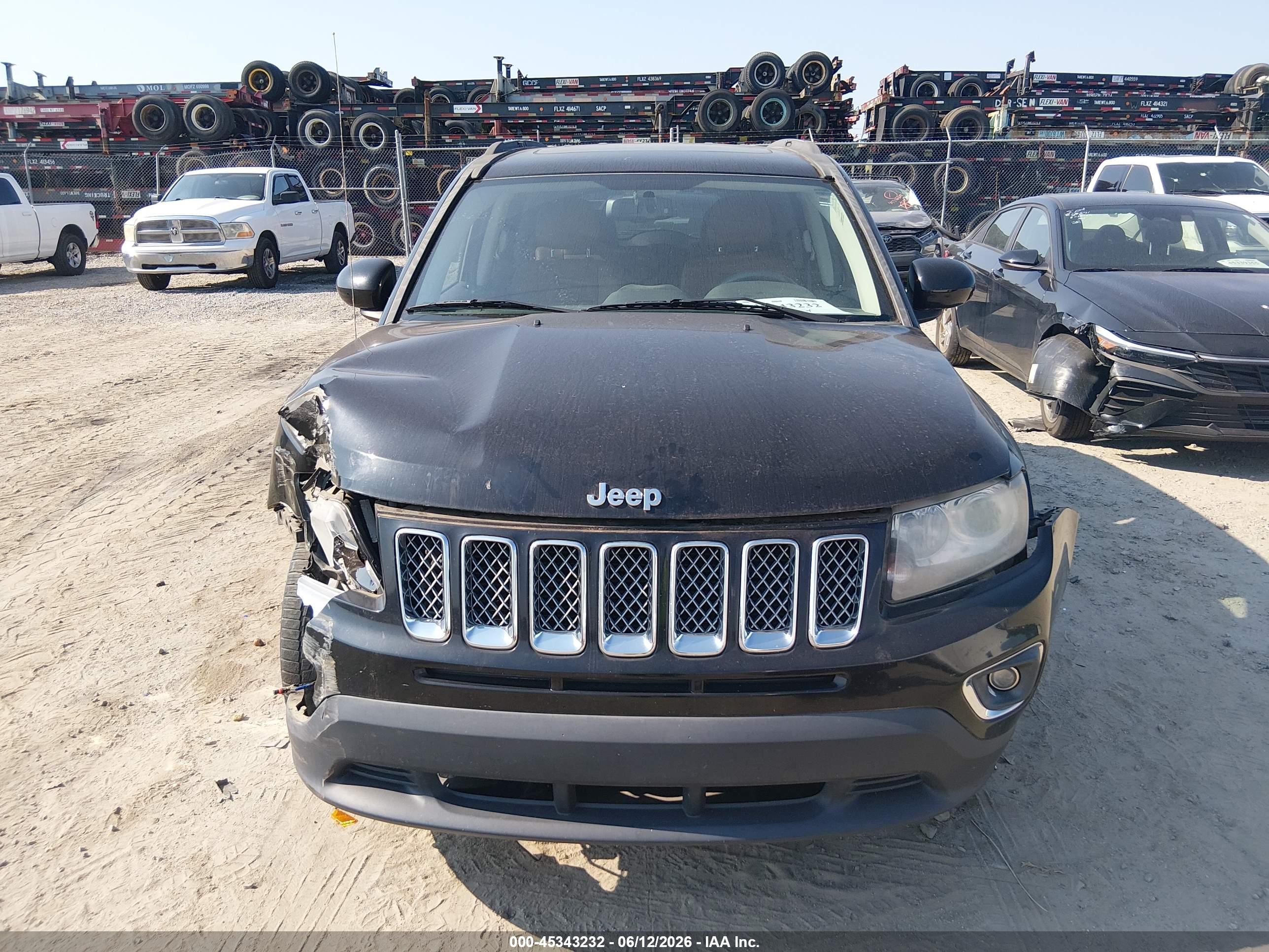 2014 Jeep Compass Limited Черный vin: 1C4NJCCBXED512026
