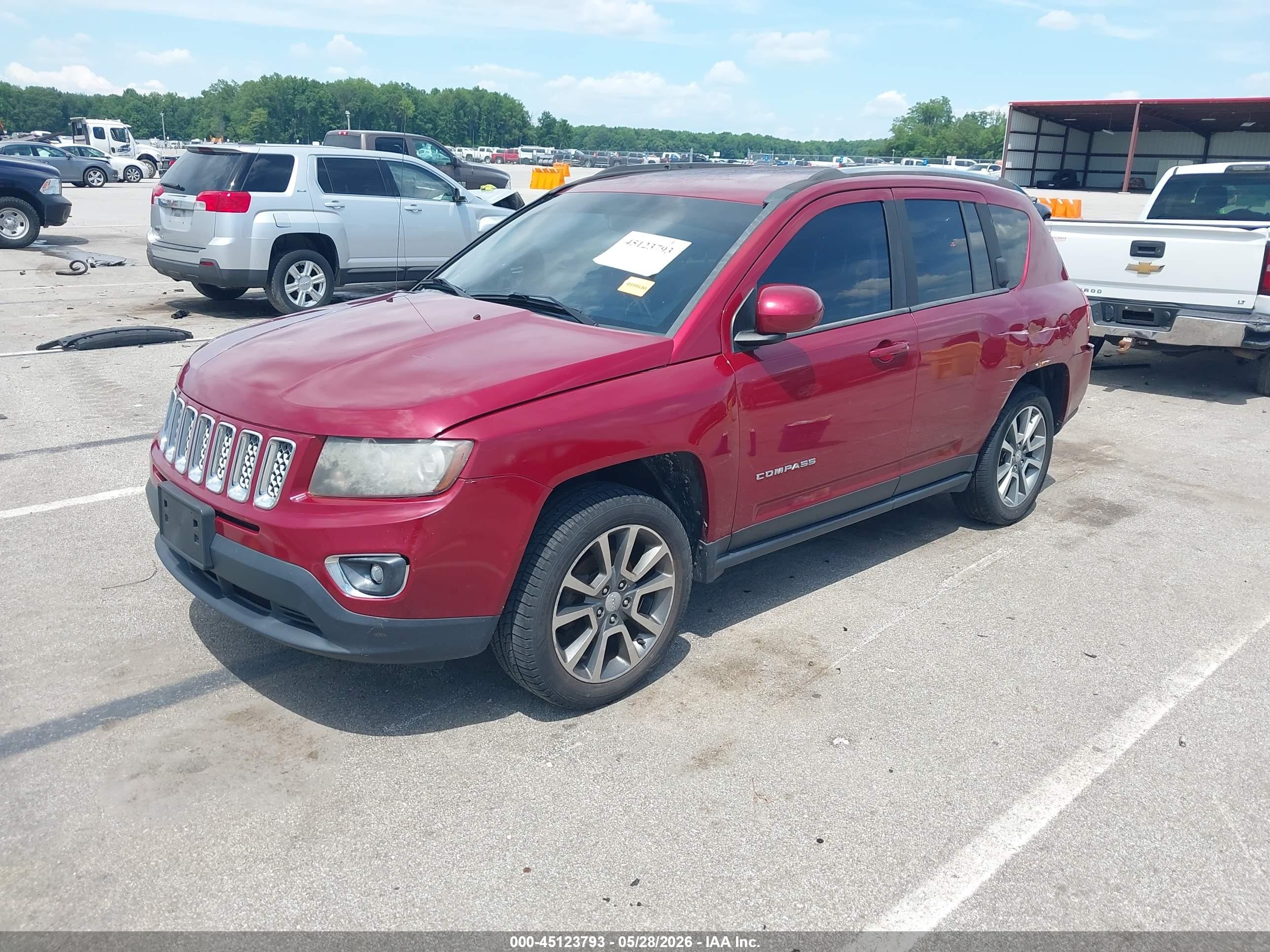 2014 Jeep Compass Limited Red vin: 1C4NJCCBXED789002