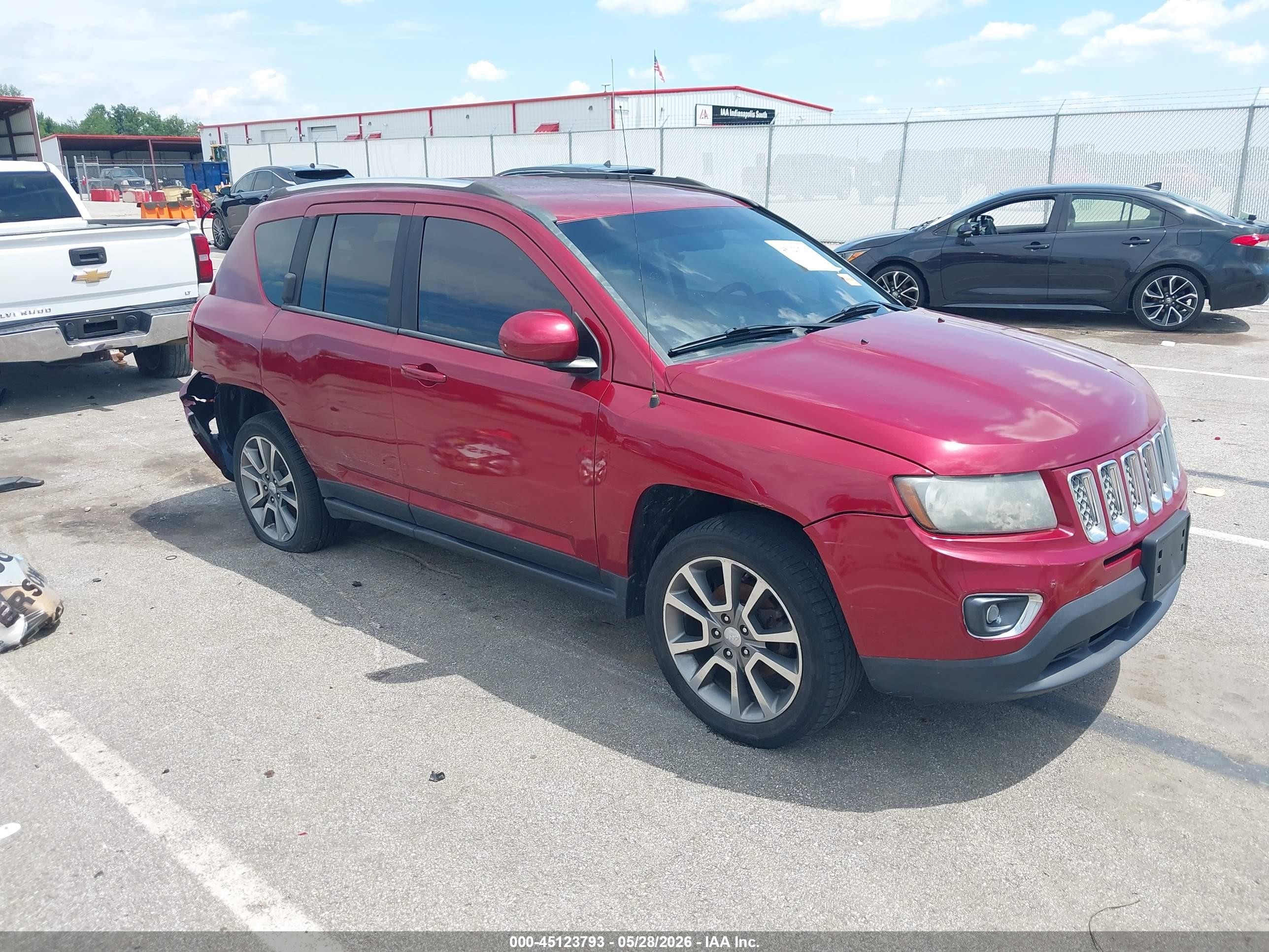2014 Jeep Compass Limited Red vin: 1C4NJCCBXED789002