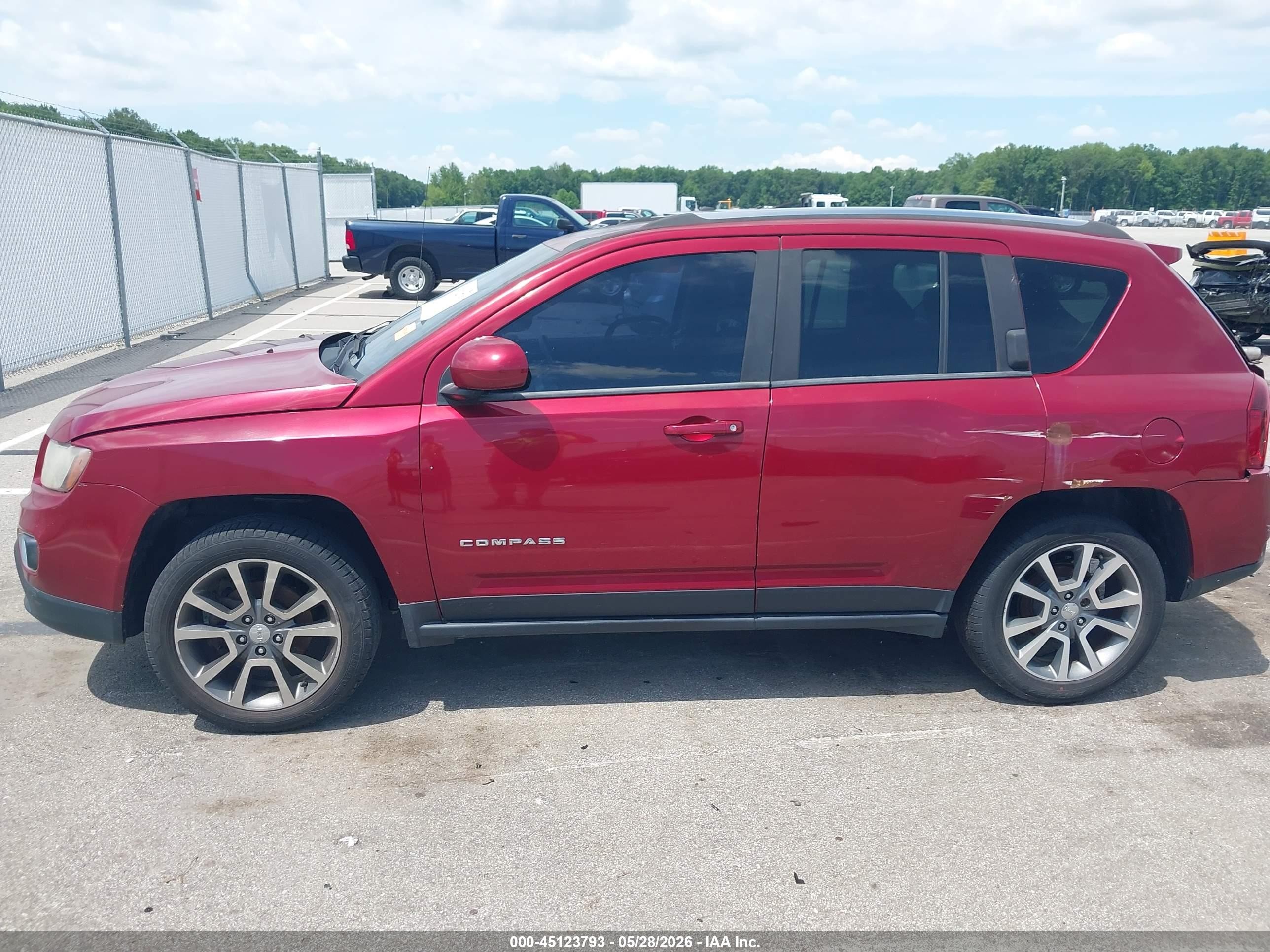 2014 Jeep Compass Limited Red vin: 1C4NJCCBXED789002