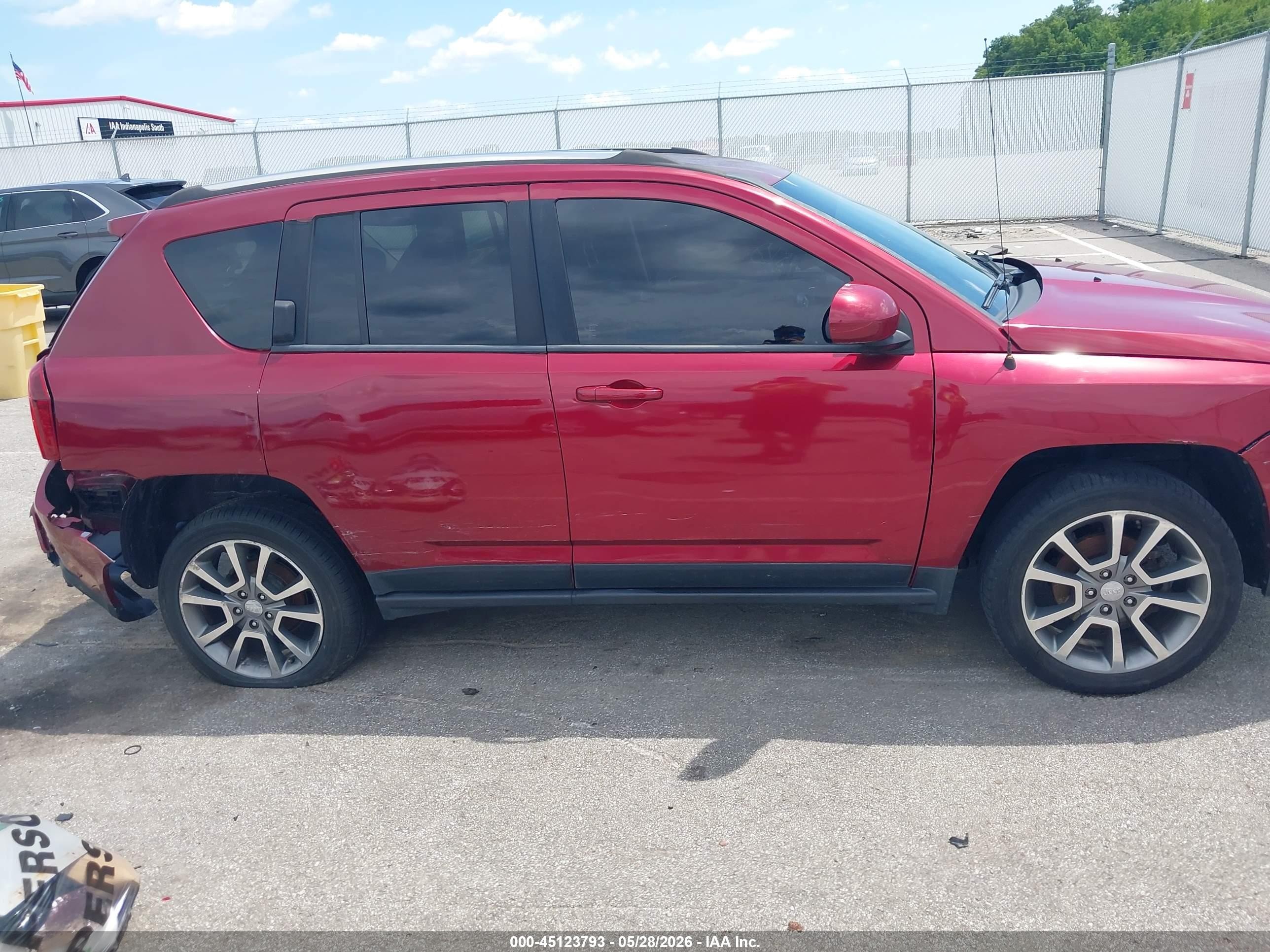 2014 Jeep Compass Limited Red vin: 1C4NJCCBXED789002