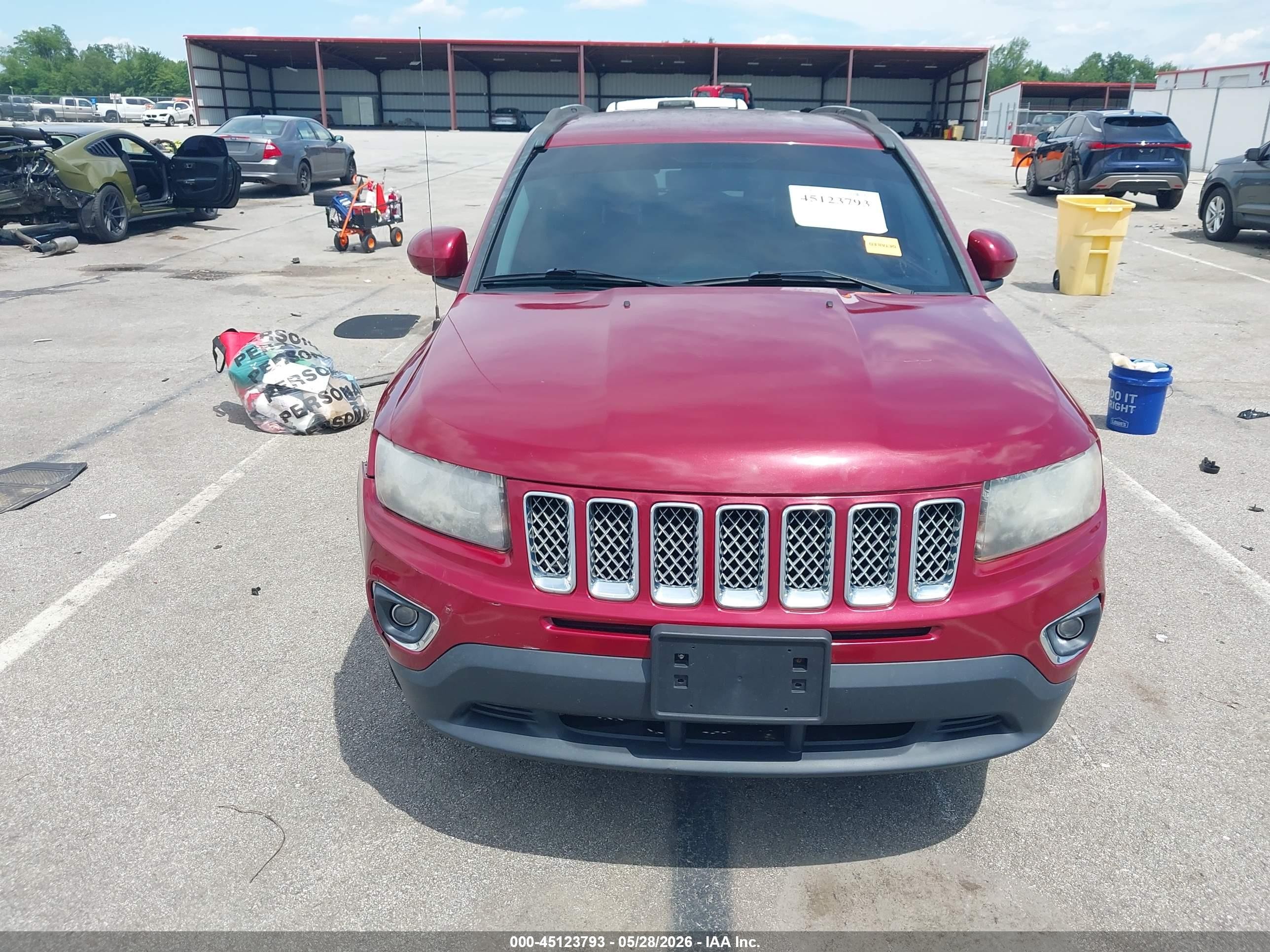 2014 Jeep Compass Limited Red vin: 1C4NJCCBXED789002