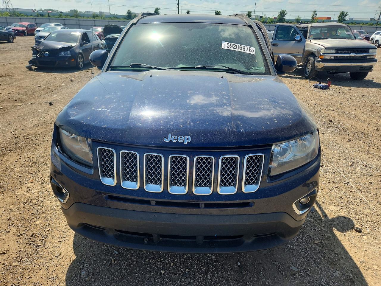 2014 Jeep Compass Latitude Синий vin: 1C4NJCEA0ED678818
