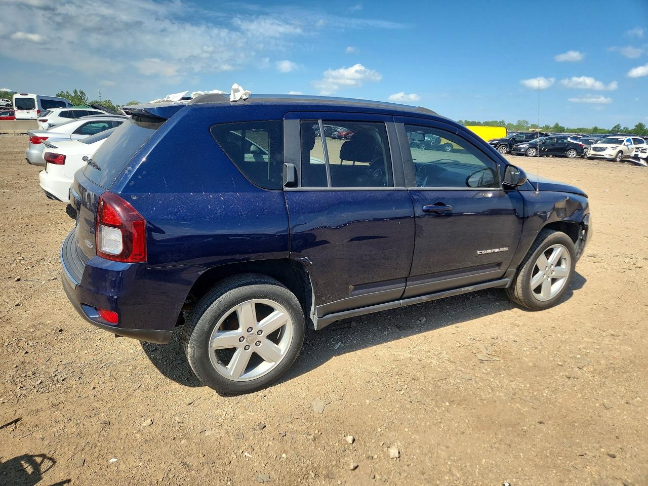 2014 Jeep Compass Latitude Синий vin: 1C4NJCEA0ED678818