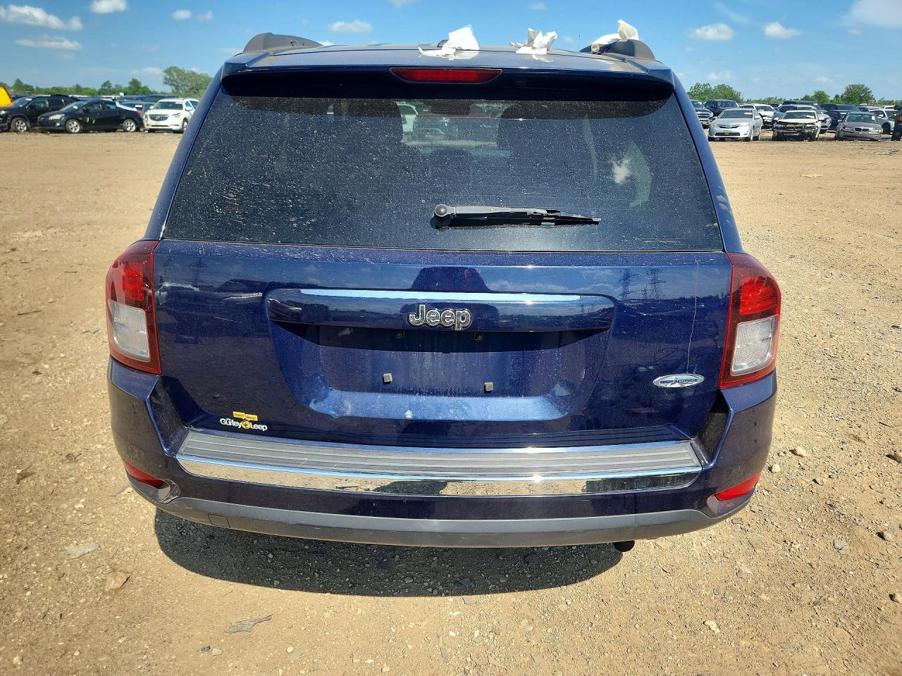 2014 Jeep Compass Latitude Синий vin: 1C4NJCEA0ED678818