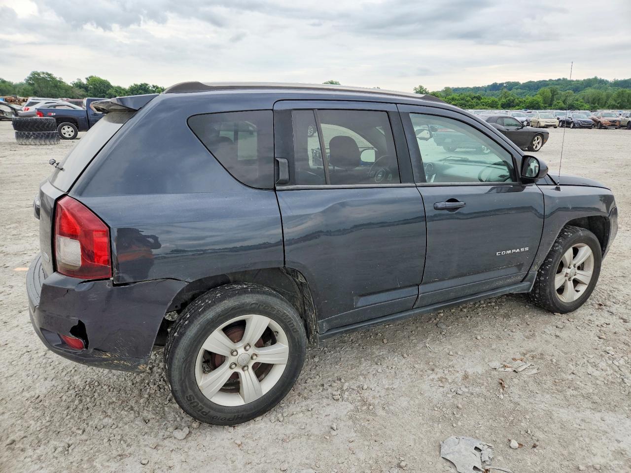 2014 Jeep Compass Latitude Gray vin: 1C4NJCEA0ED715186