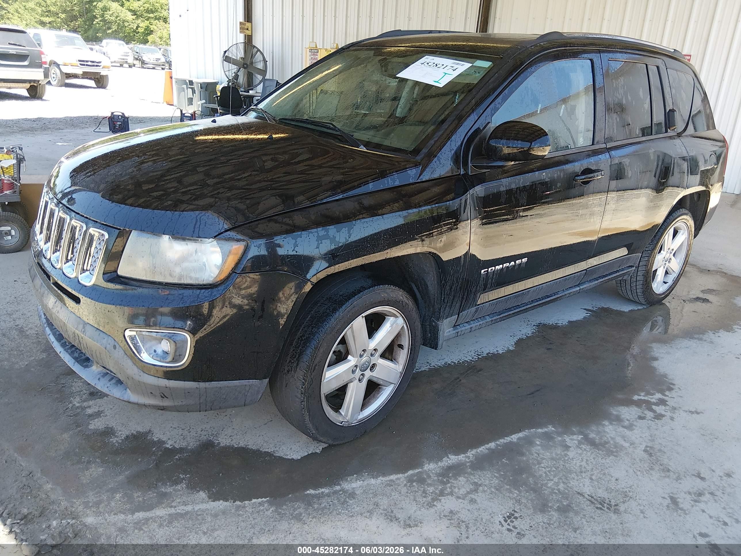 2014 Jeep Compass High Altitude Black vin: 1C4NJCEA0ED757731