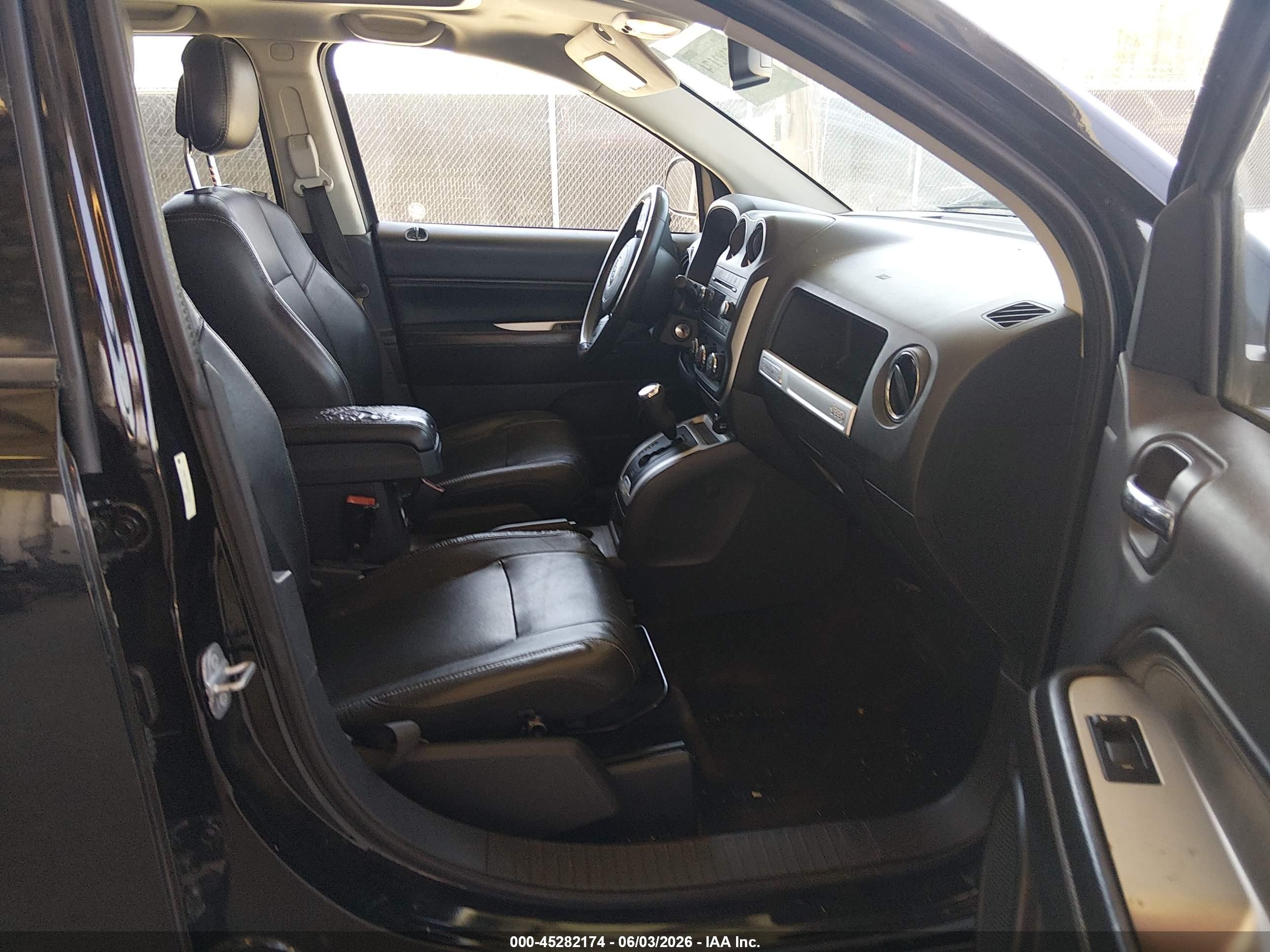 2014 Jeep Compass High Altitude Black vin: 1C4NJCEA0ED757731