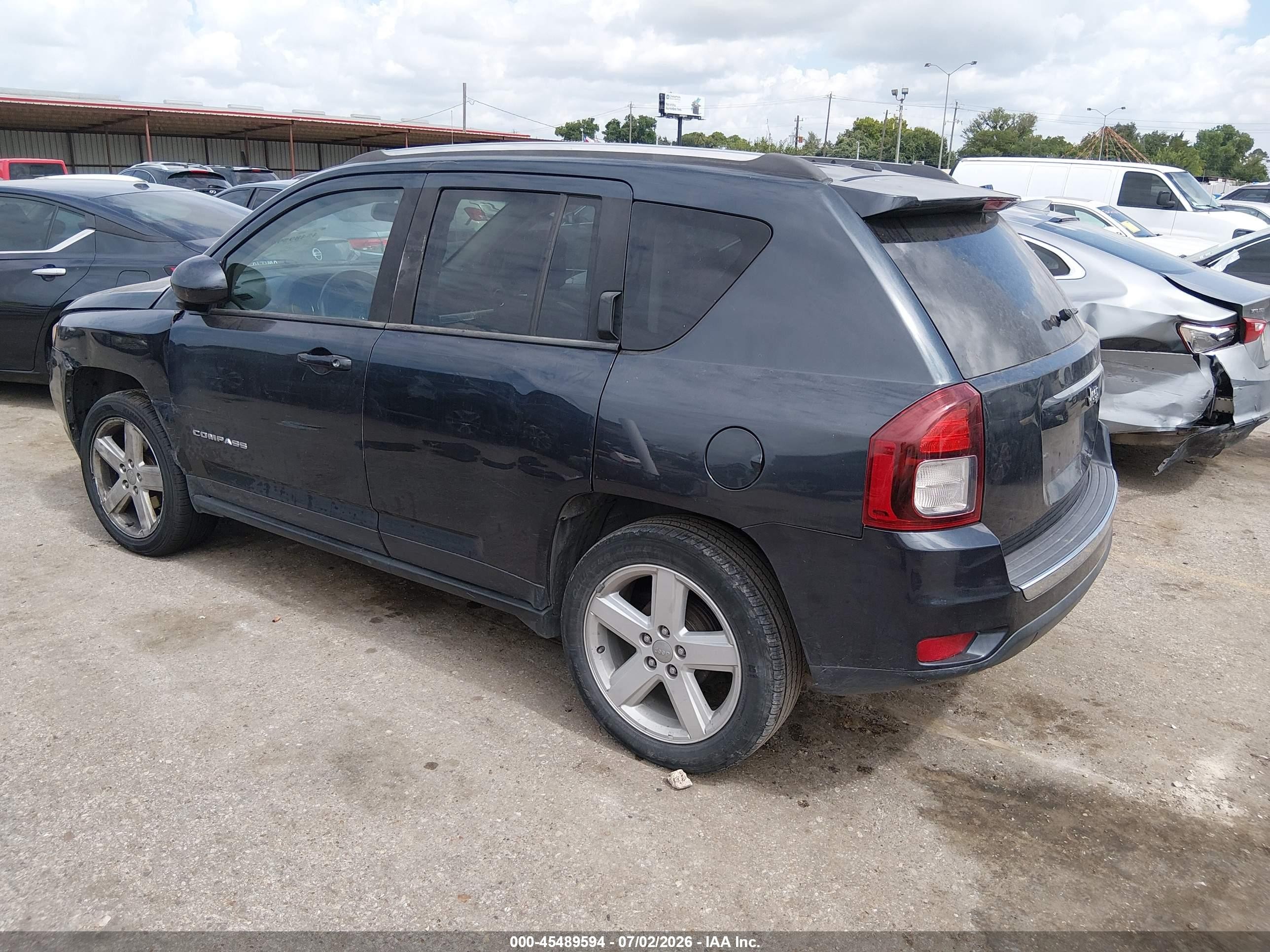 2014 Jeep Compass High Altitude Blue vin: 1C4NJCEA1ED672719
