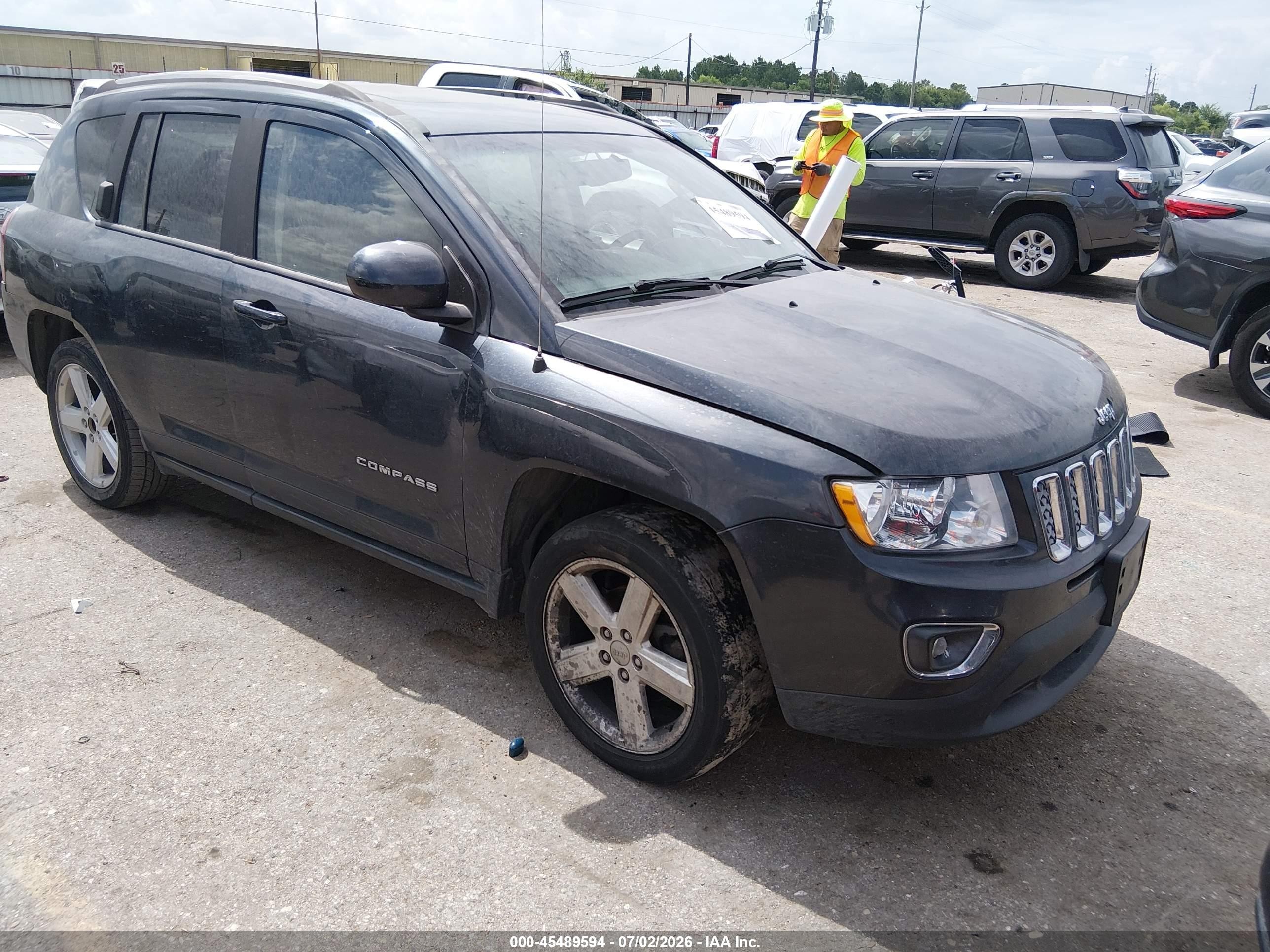 2014 Jeep Compass High Altitude Blue vin: 1C4NJCEA1ED672719