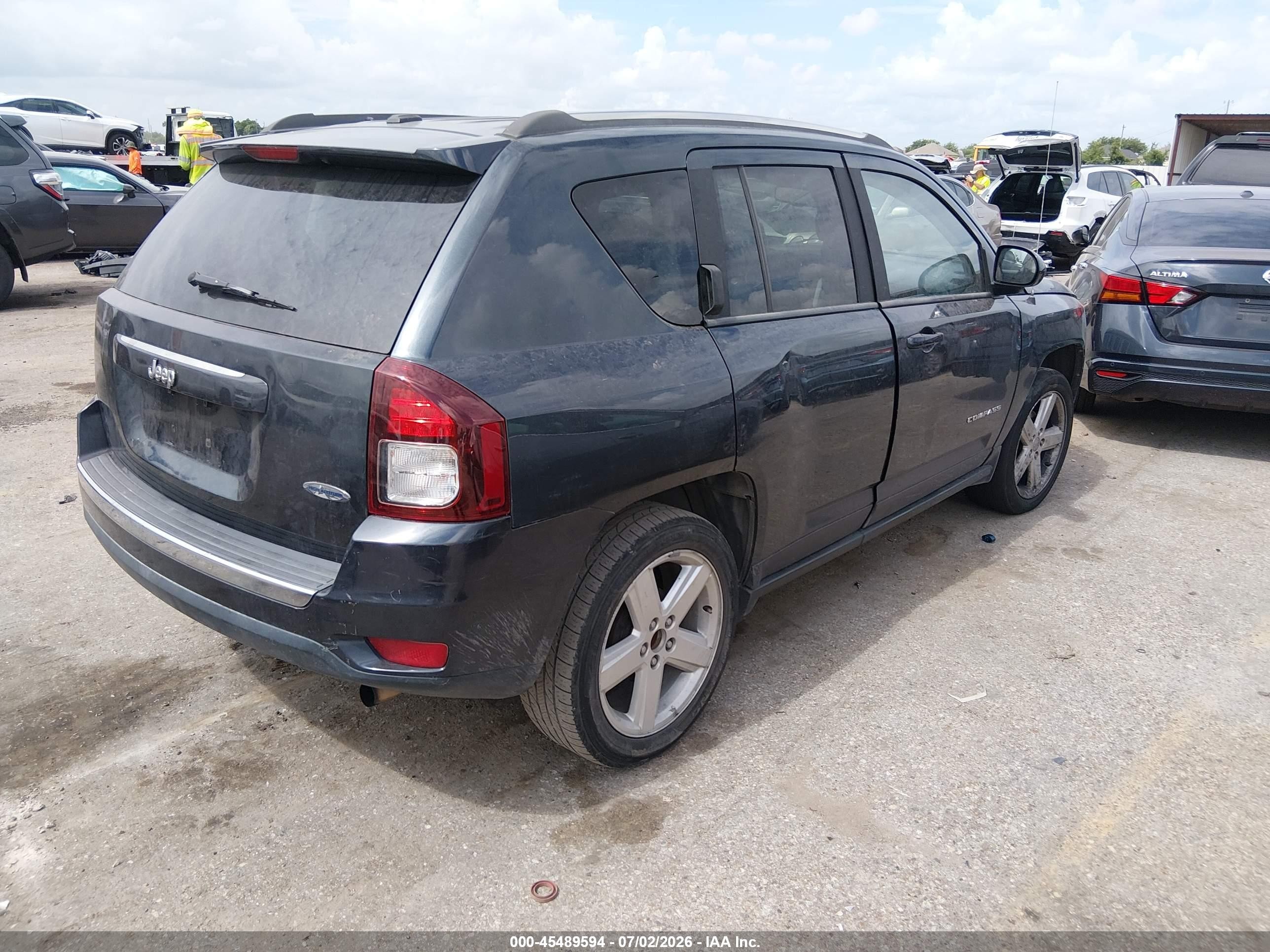 2014 Jeep Compass High Altitude Blue vin: 1C4NJCEA1ED672719