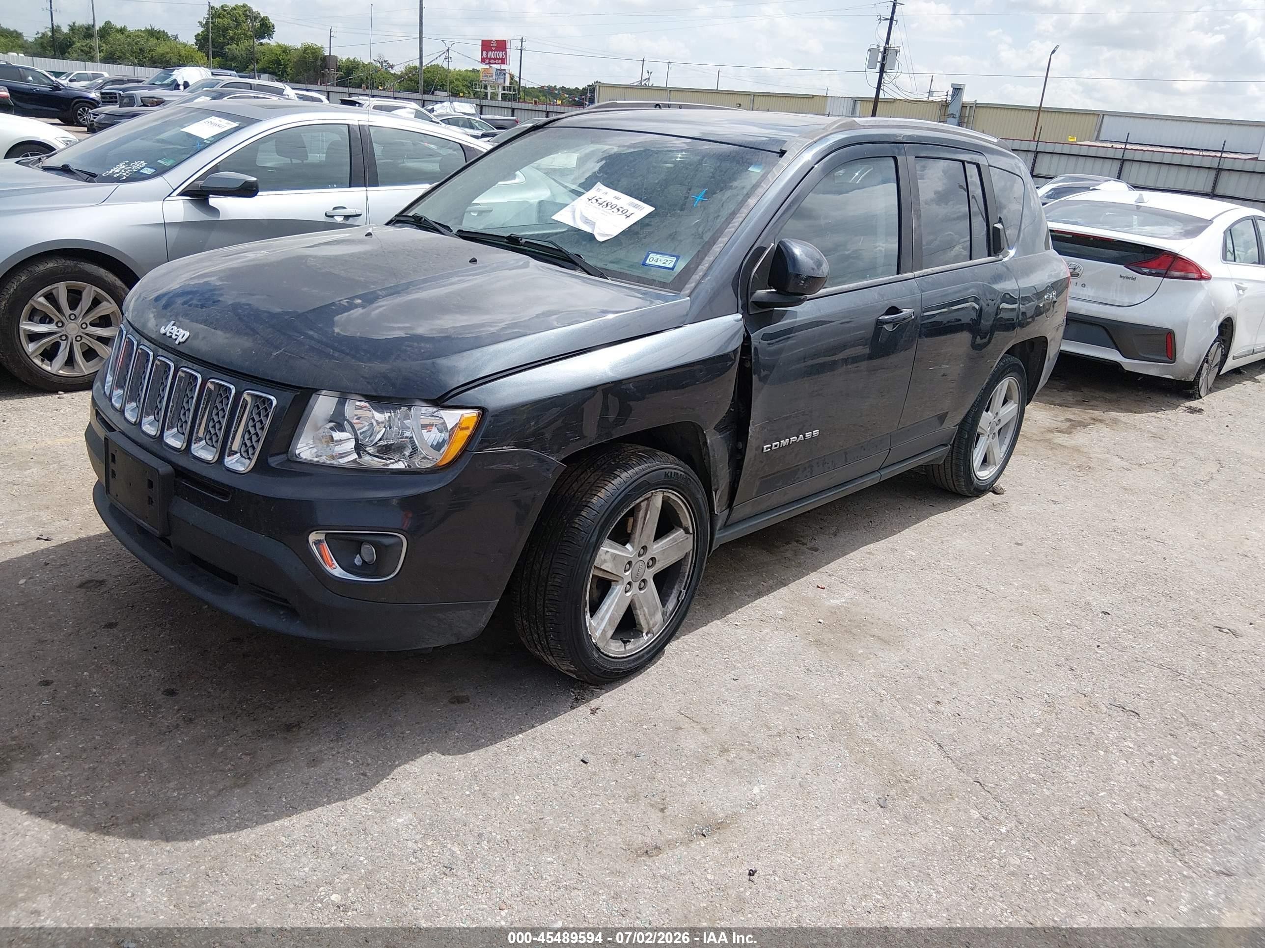 2014 Jeep Compass High Altitude Blue vin: 1C4NJCEA1ED672719