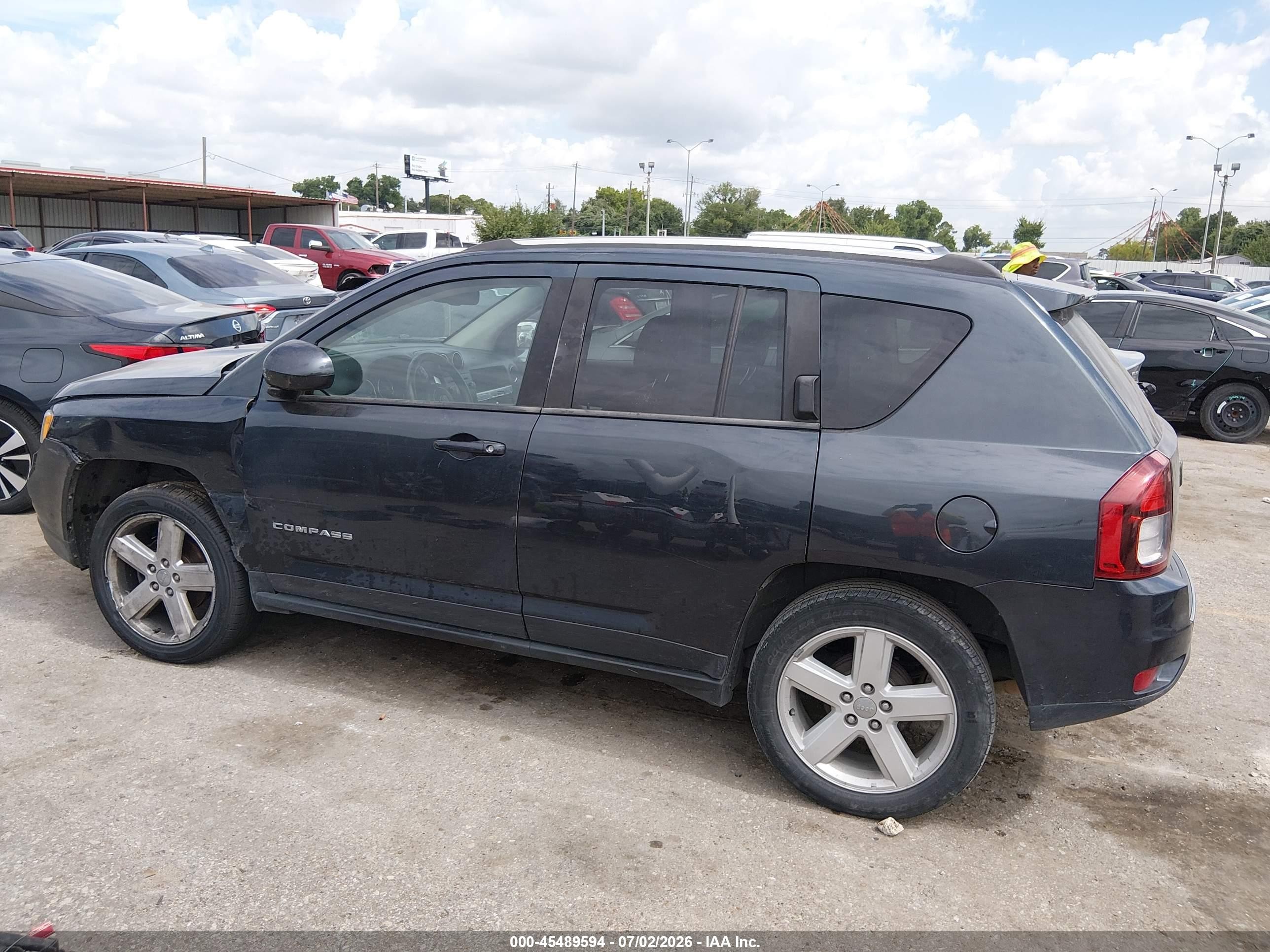 2014 Jeep Compass High Altitude Blue vin: 1C4NJCEA1ED672719