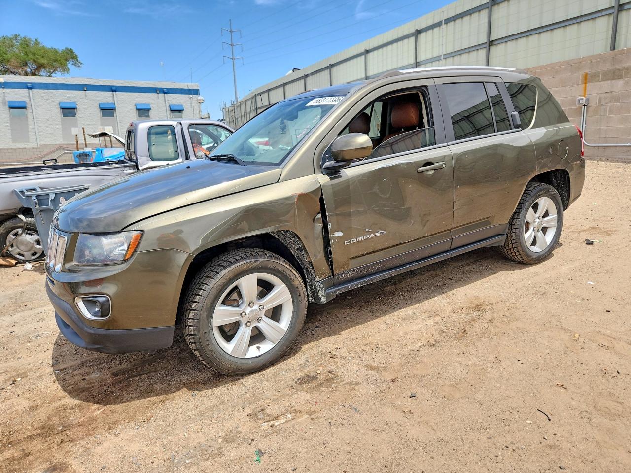 2015 Jeep Compass Latitude Green vin: 1C4NJCEA1FD191547