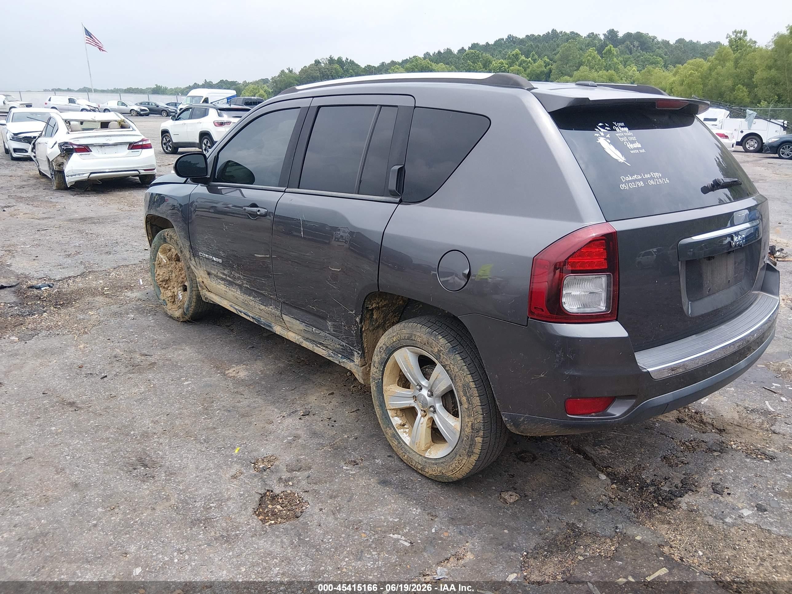 2015 Jeep Compass High Altitude Edition Gray vin: 1C4NJCEA1FD264531