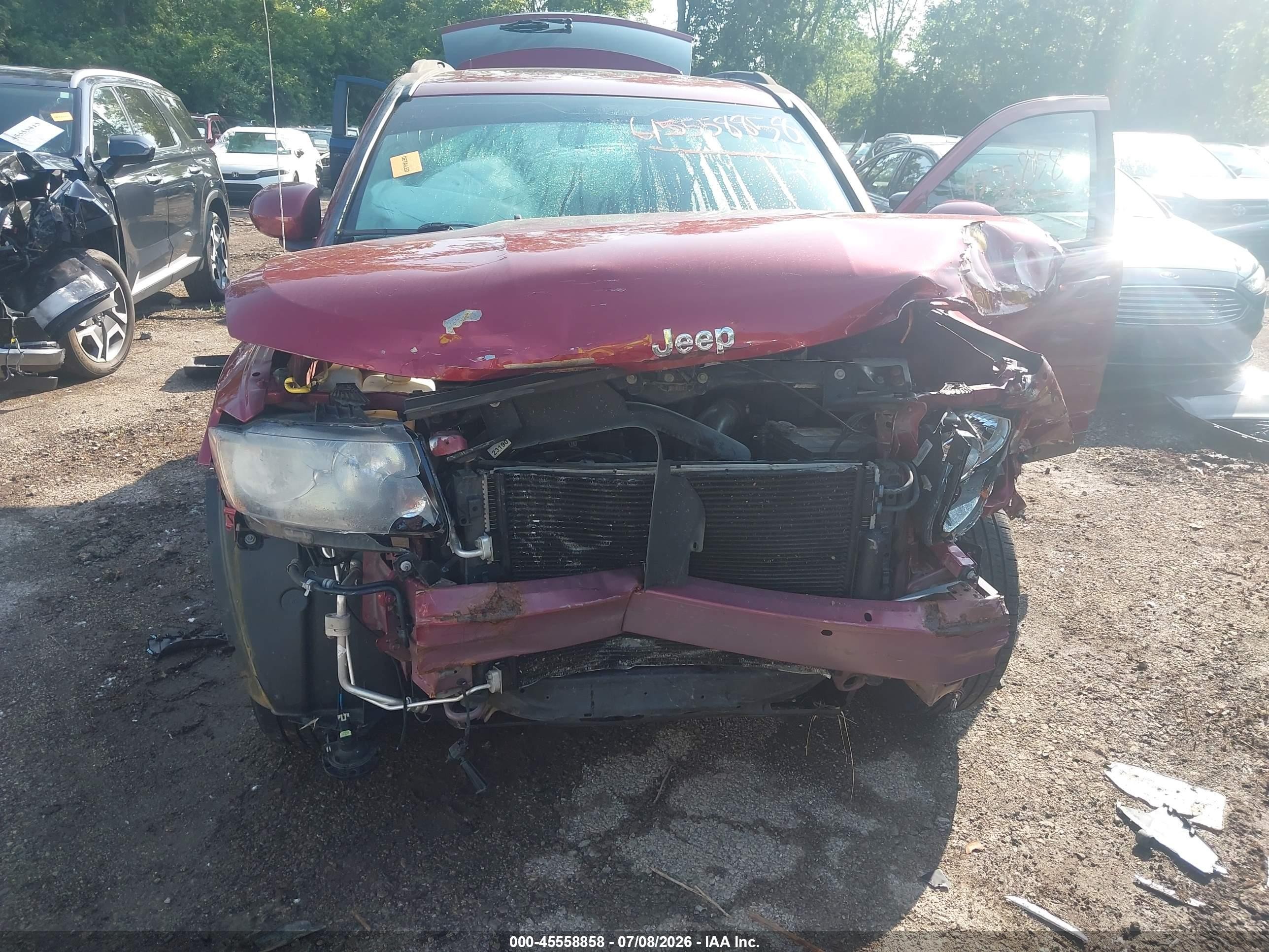 2015 Jeep Compass High Altitude Edition Red vin: 1C4NJCEA1FD400494