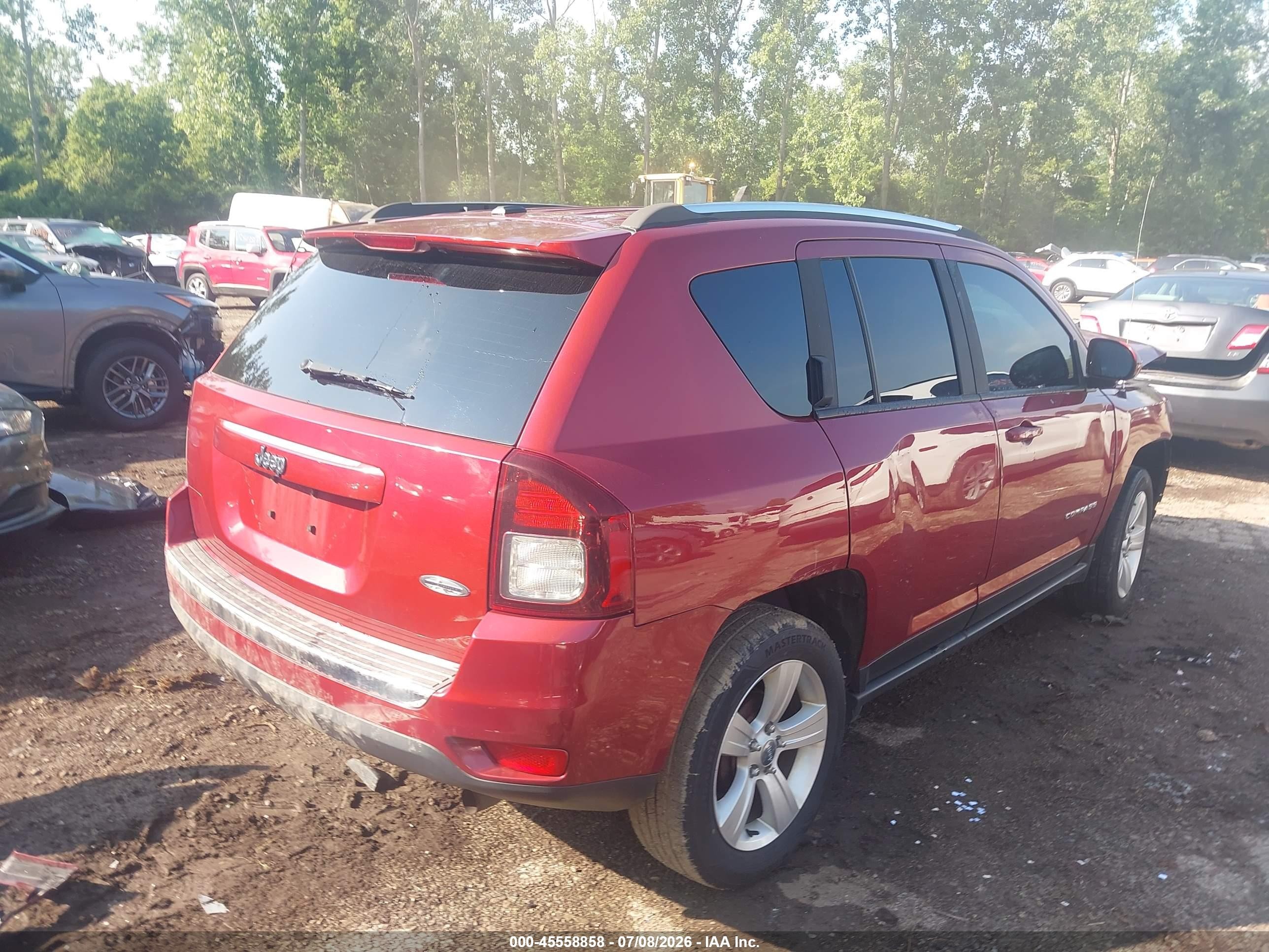 2015 Jeep Compass High Altitude Edition Red vin: 1C4NJCEA1FD400494