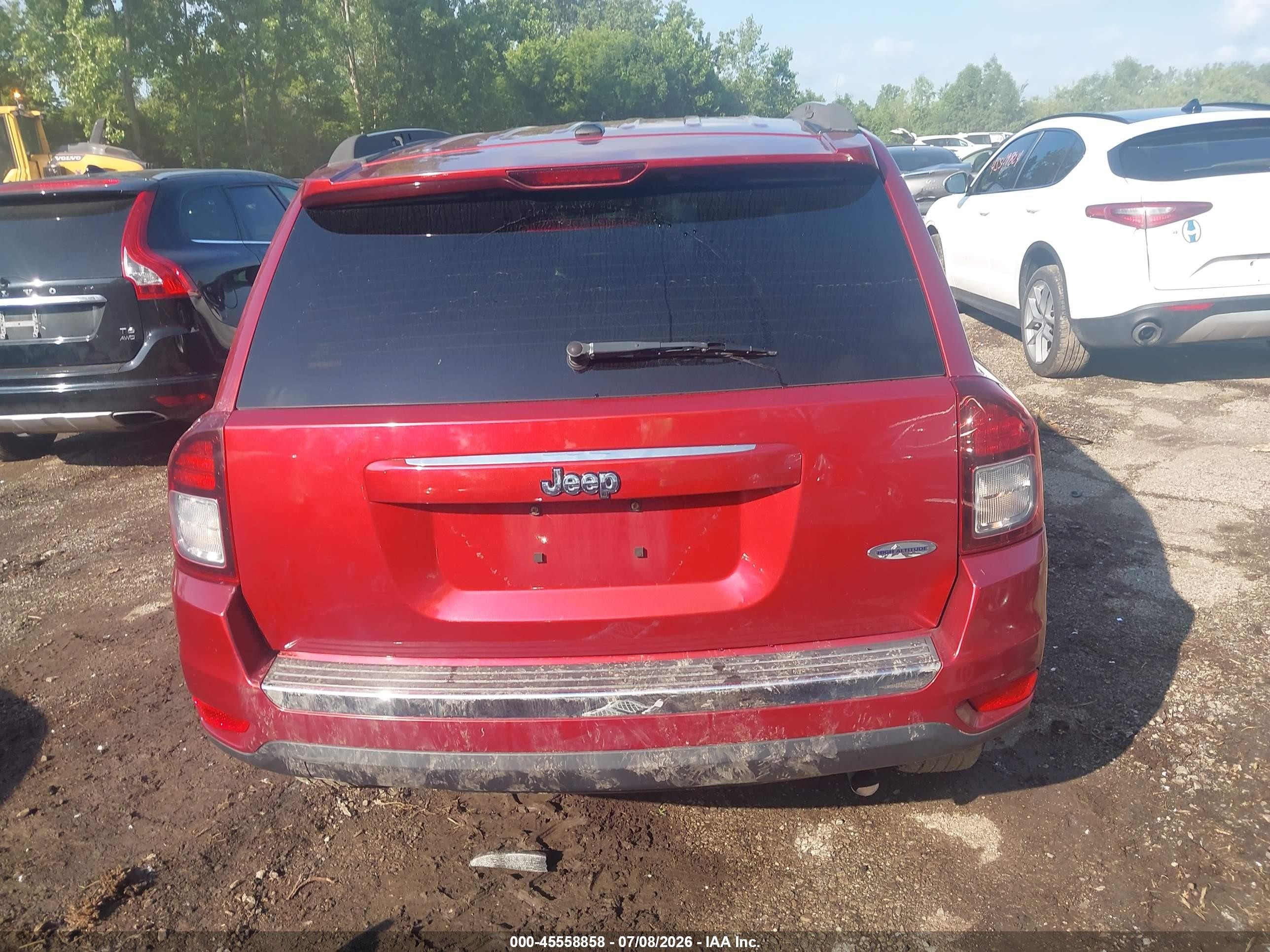 2015 Jeep Compass High Altitude Edition Red vin: 1C4NJCEA1FD400494