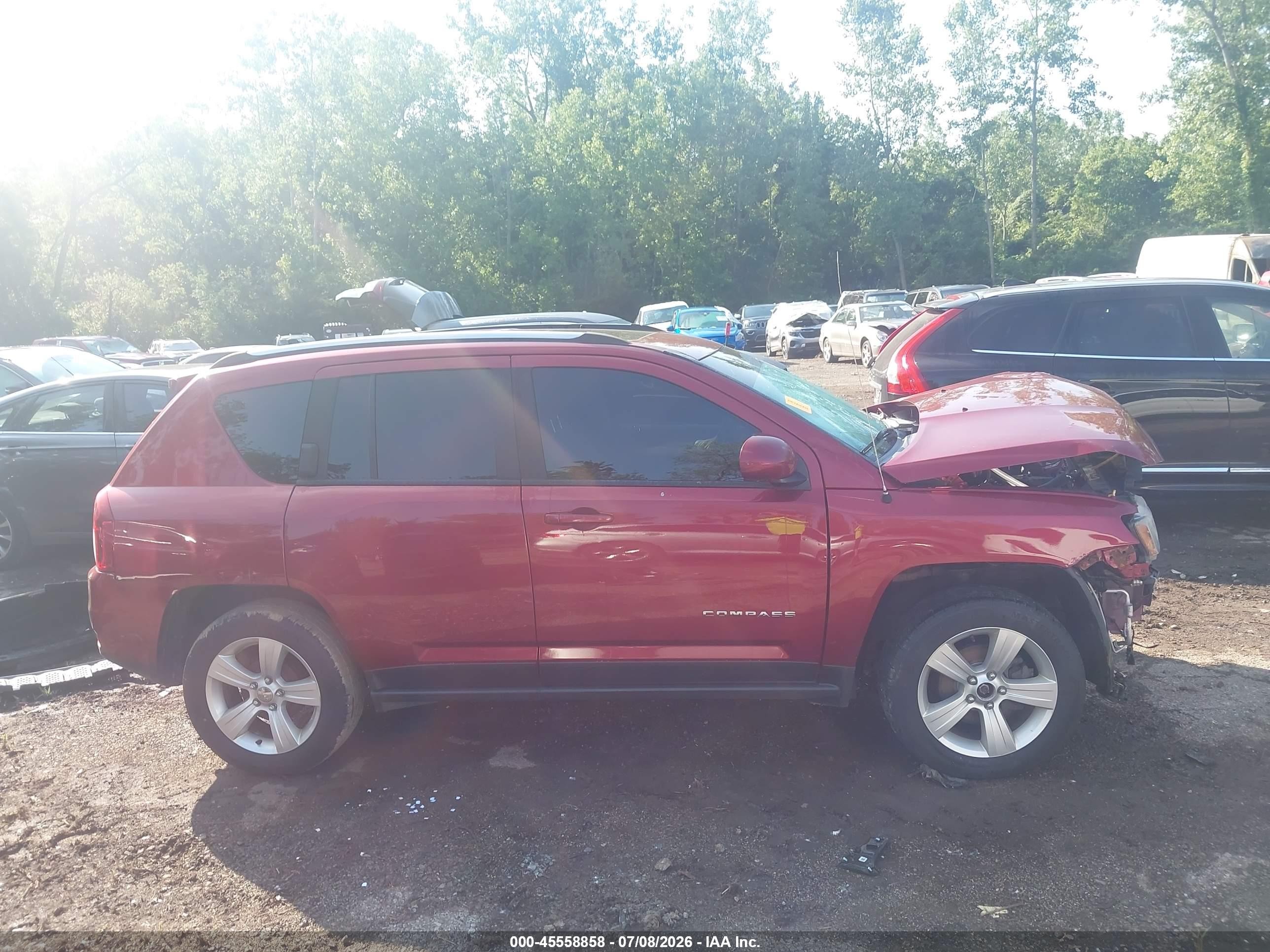 2015 Jeep Compass High Altitude Edition Red vin: 1C4NJCEA1FD400494