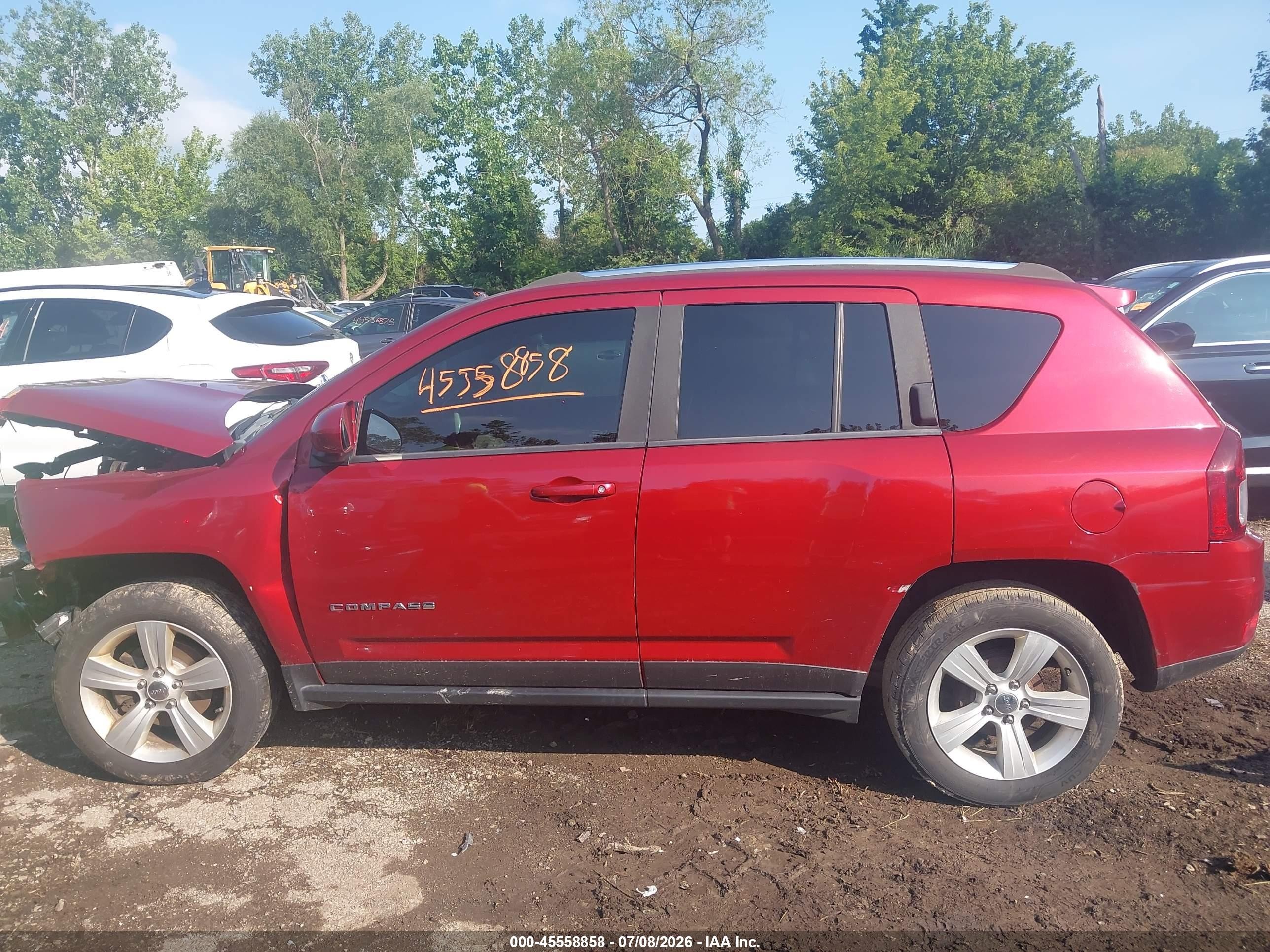 2015 Jeep Compass High Altitude Edition Red vin: 1C4NJCEA1FD400494