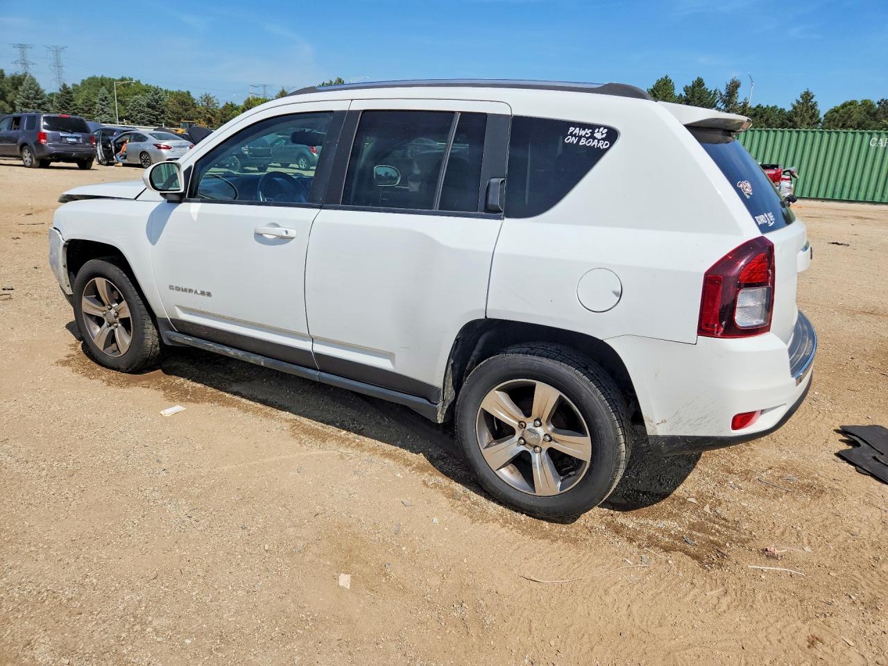 2017 Jeep Compass Latitude White vin: 1C4NJCEA1HD119668