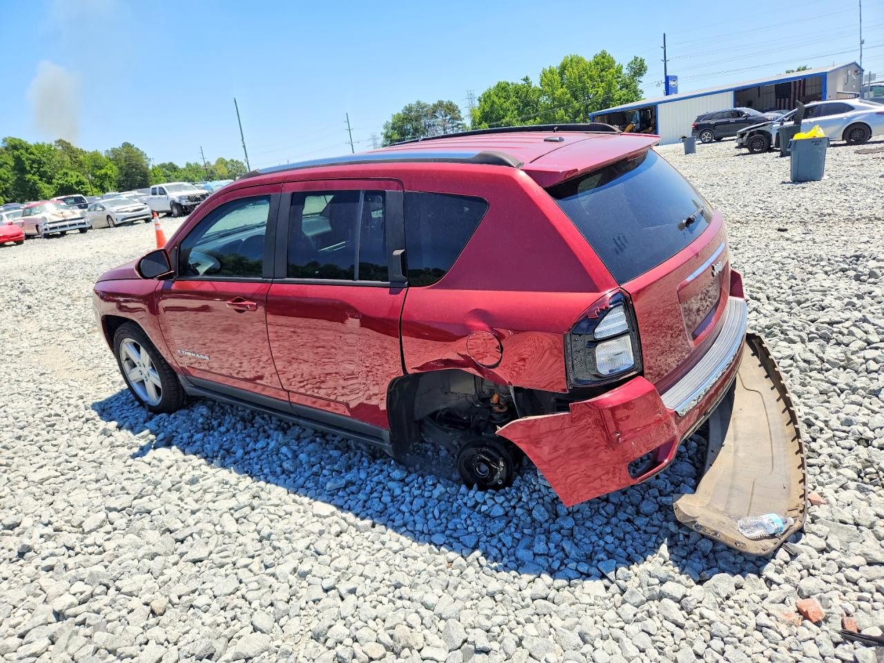 2014 Jeep Compass Latitude Red vin: 1C4NJCEA2ED887011