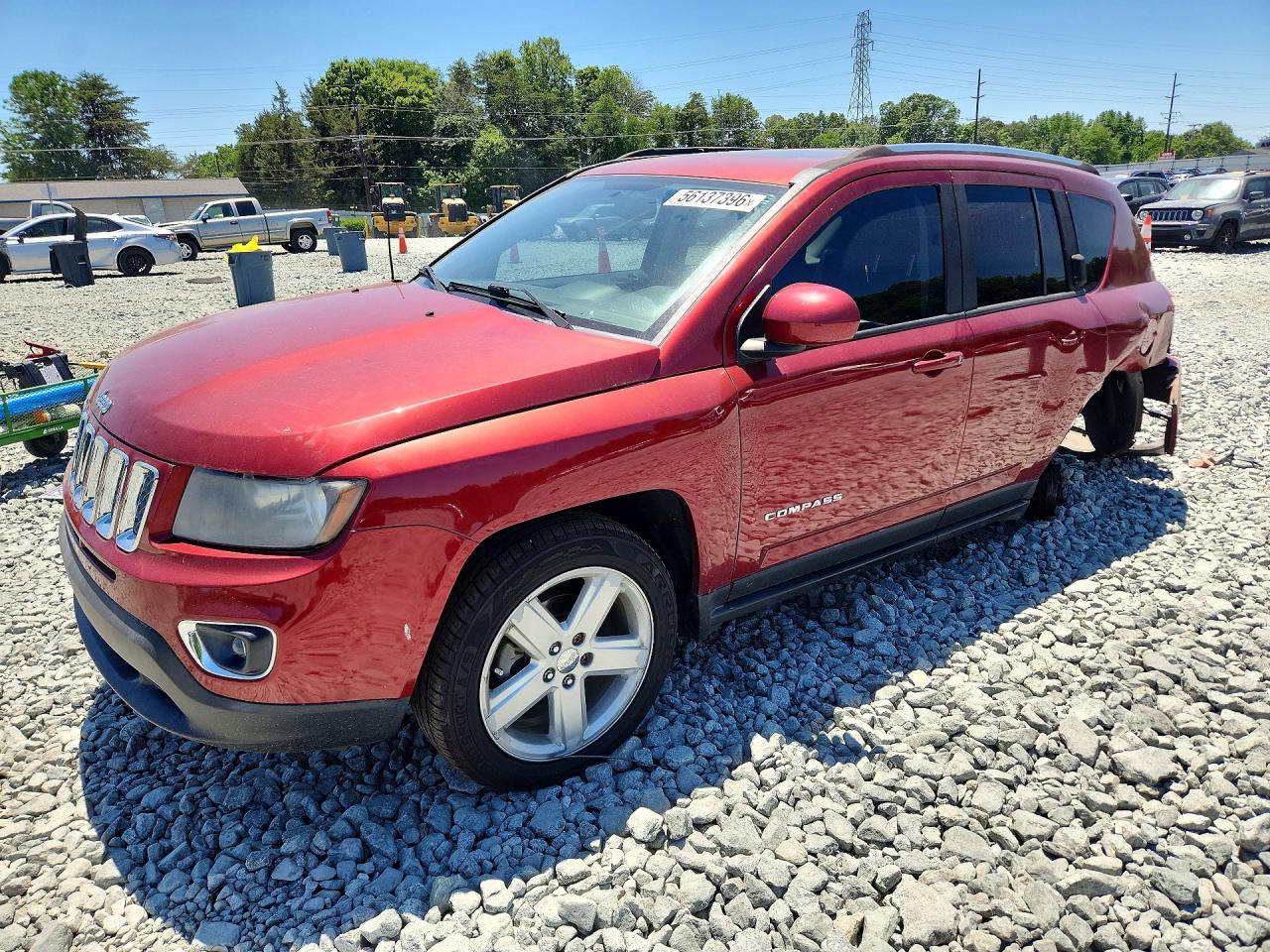 2014 Jeep Compass Latitude Red vin: 1C4NJCEA2ED887011
