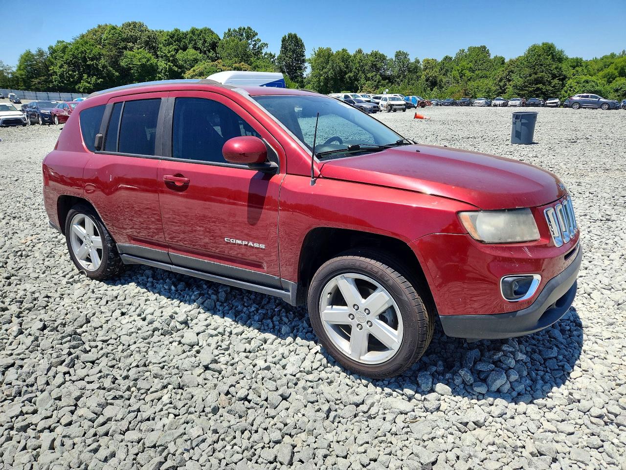 2014 Jeep Compass Latitude Red vin: 1C4NJCEA2ED887011