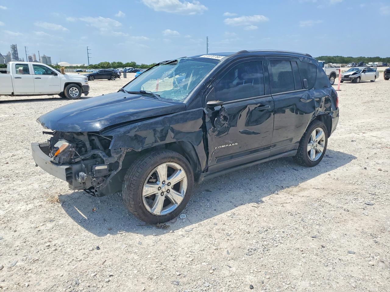 2014 Jeep Compass Latitude Черный vin: 1C4NJCEA3ED648373