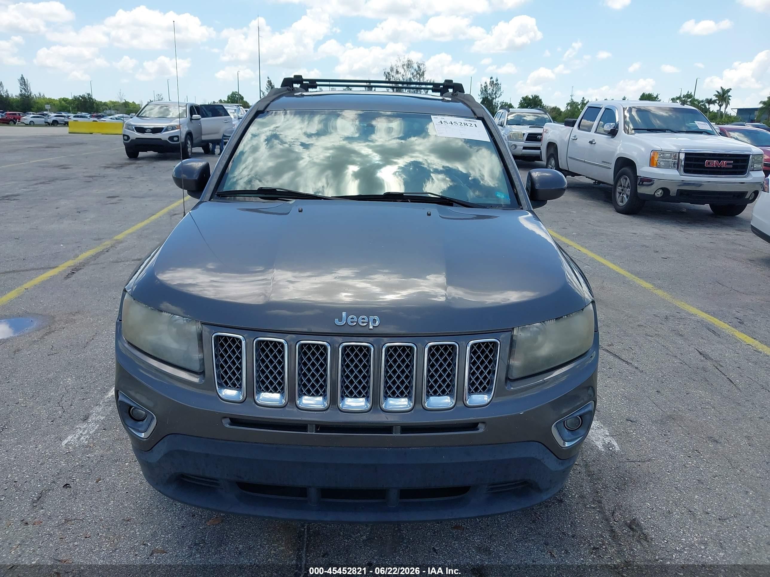 2014 Jeep Compass High Altitude Gray vin: 1C4NJCEA4ED814691