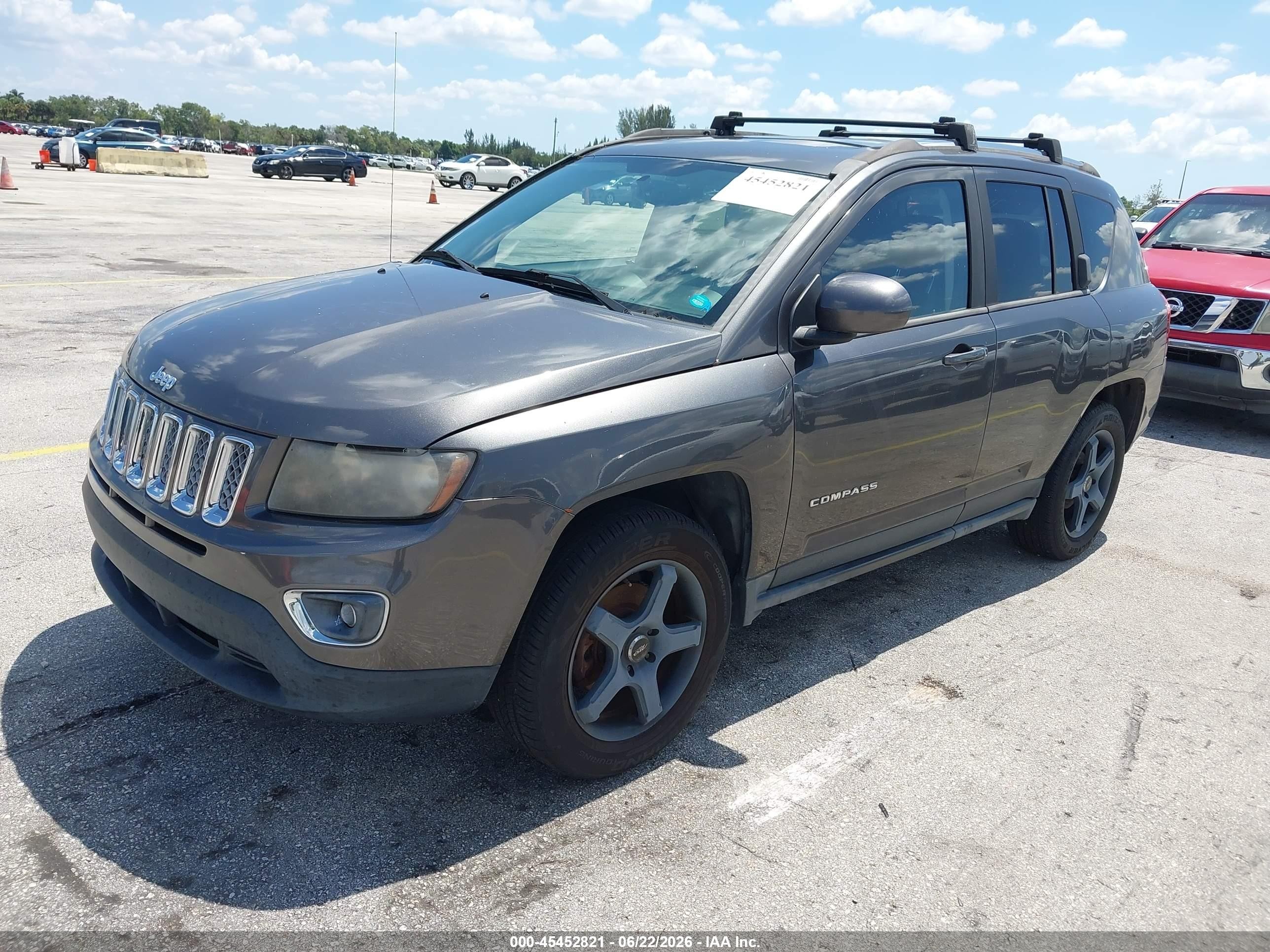 2014 Jeep Compass High Altitude Gray vin: 1C4NJCEA4ED814691
