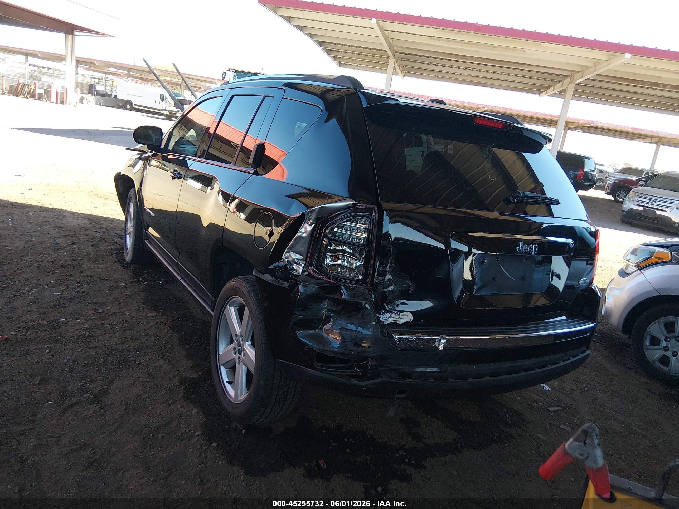 2014 Jeep Compass High Altitude Black vin: 1C4NJCEA5ED680743