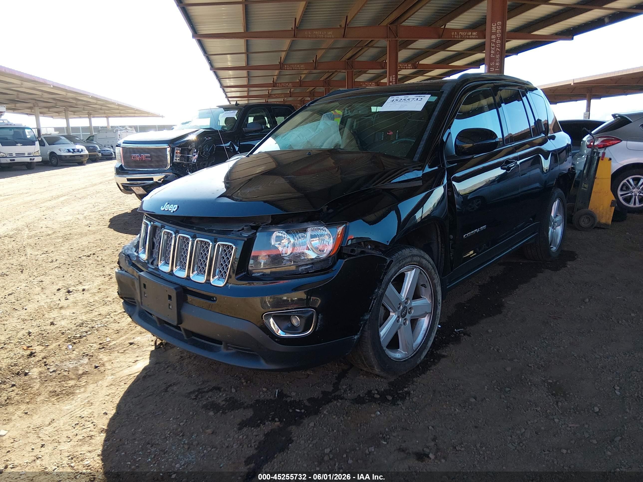 2014 Jeep Compass High Altitude Black vin: 1C4NJCEA5ED680743
