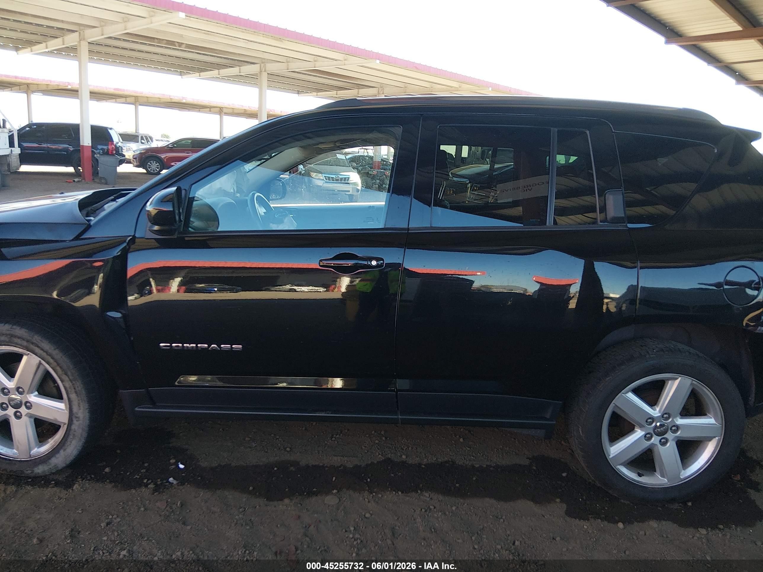 2014 Jeep Compass High Altitude Black vin: 1C4NJCEA5ED680743