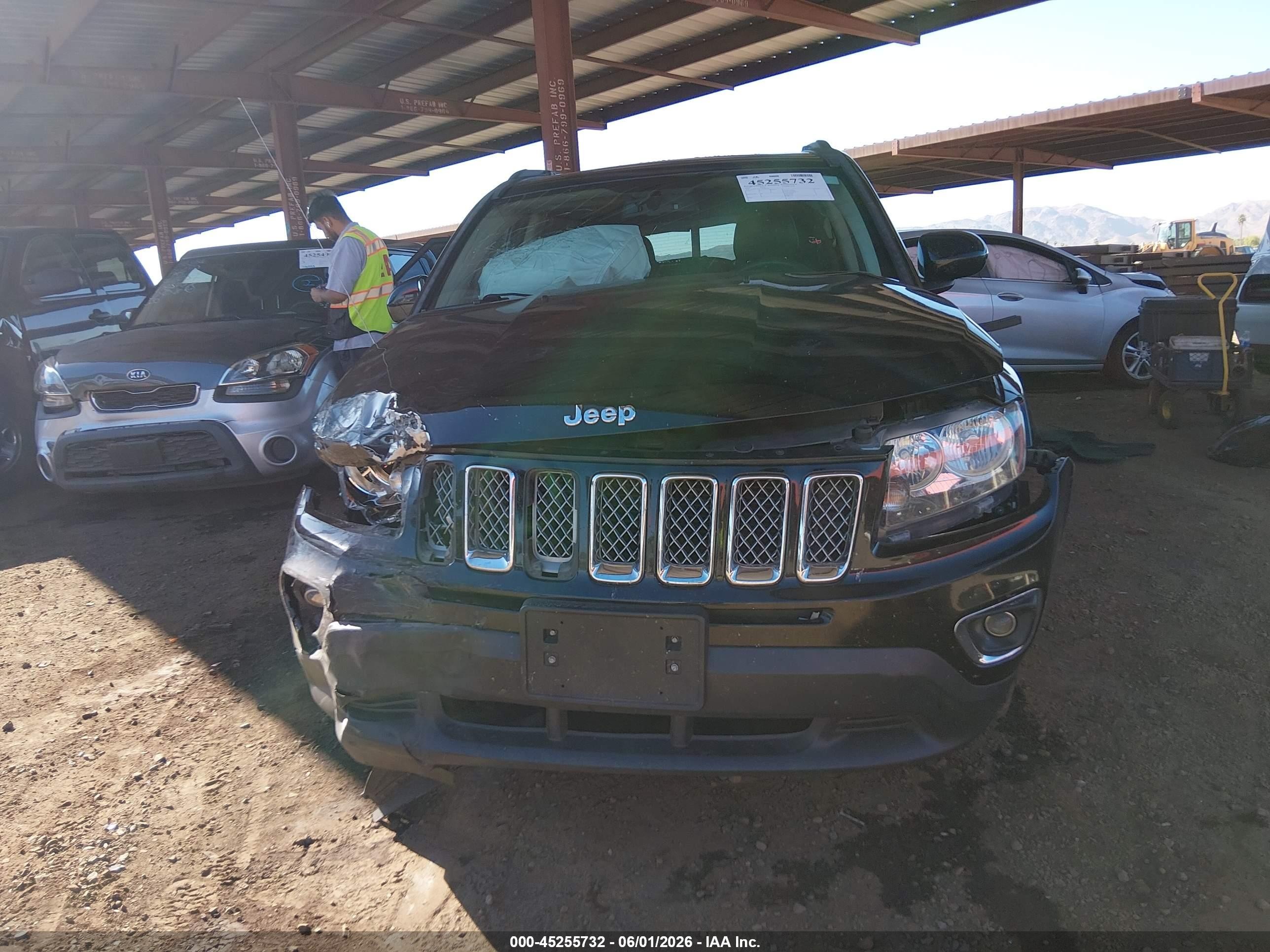 2014 Jeep Compass High Altitude Black vin: 1C4NJCEA5ED680743