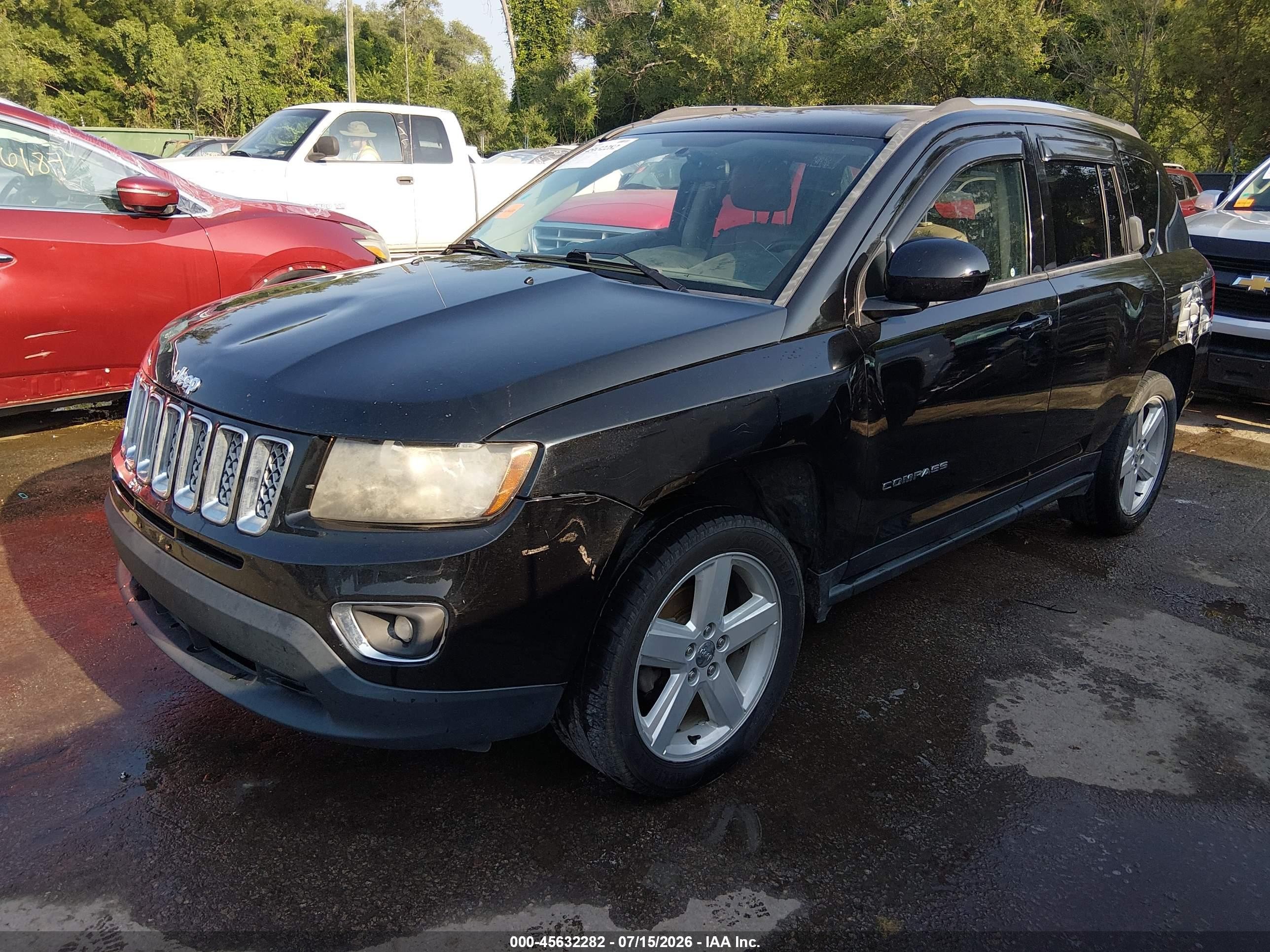 2014 Jeep Compass High Altitude Черный vin: 1C4NJCEA5ED729858