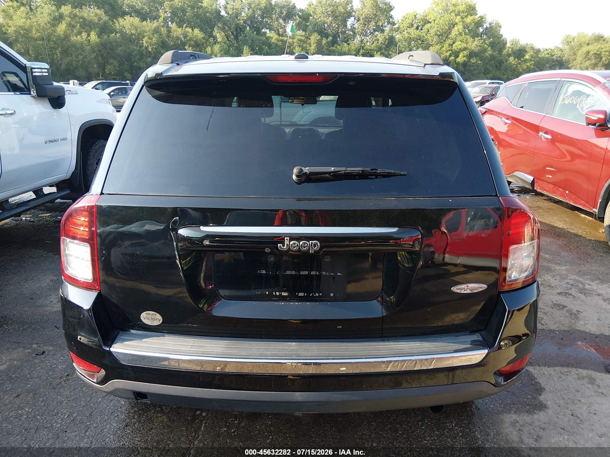 2014 Jeep Compass High Altitude Черный vin: 1C4NJCEA5ED729858
