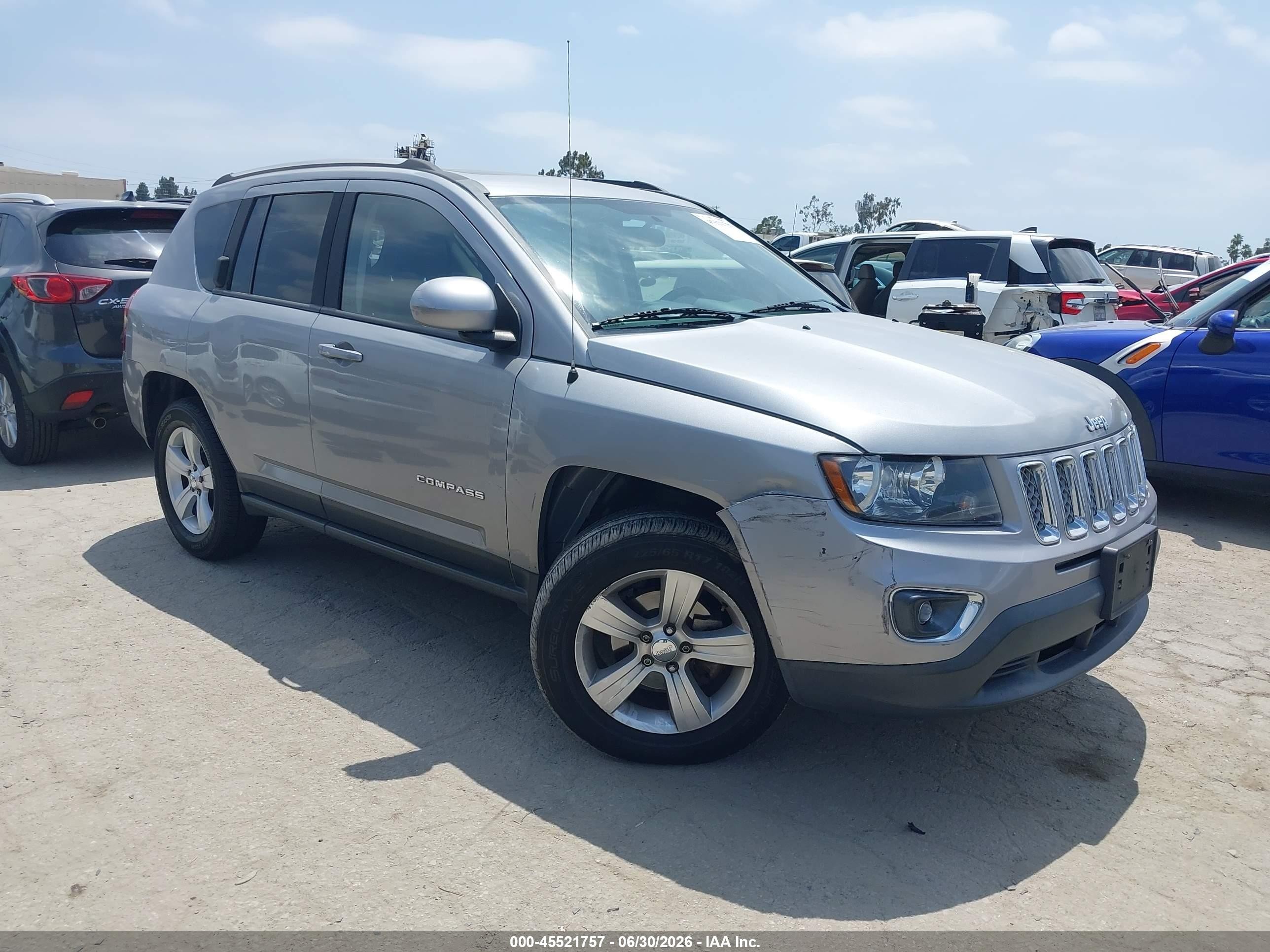2015 Jeep Compass High Altitude Edition Silver vin: 1C4NJCEA5FD164867