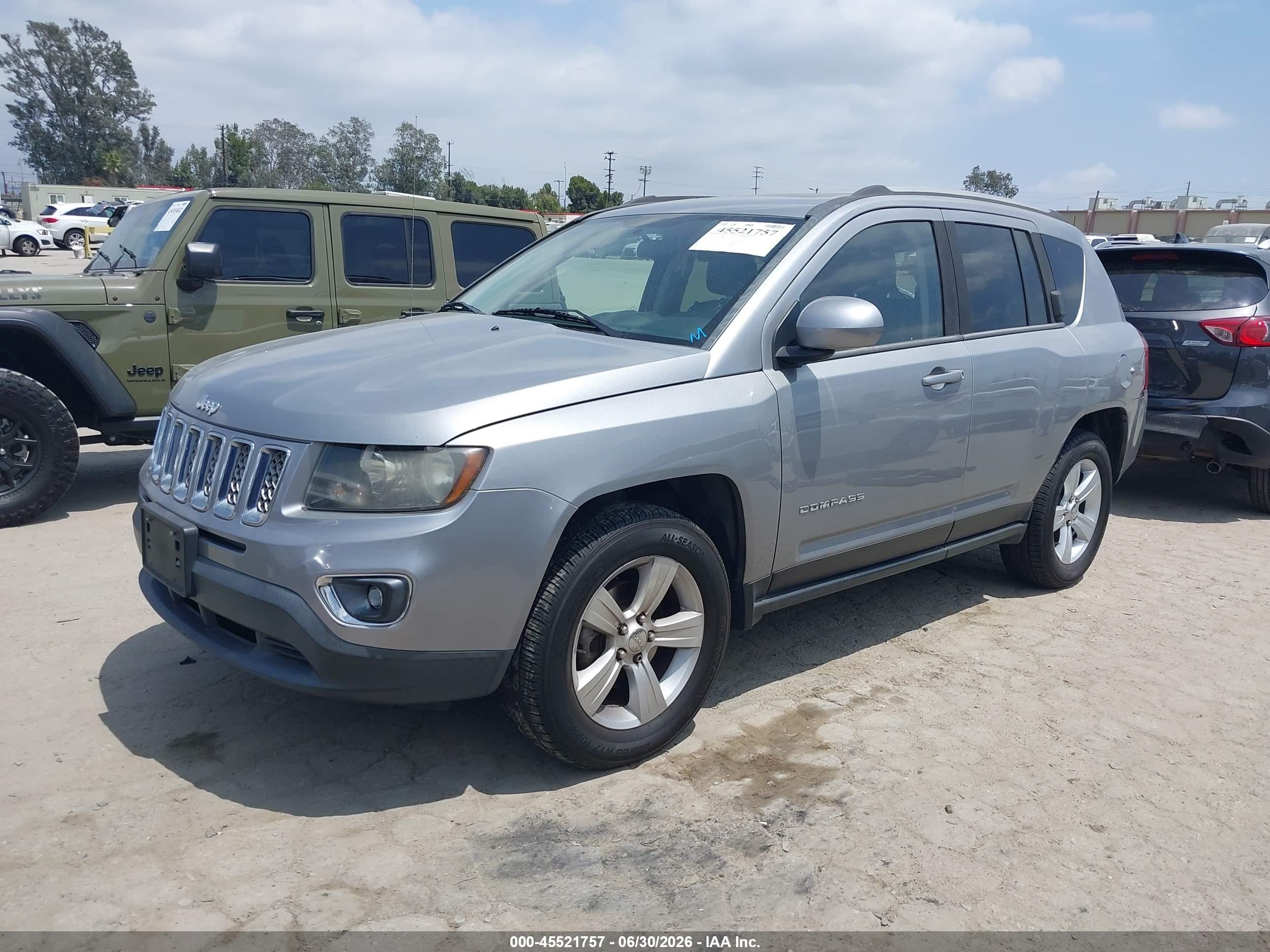 2015 Jeep Compass High Altitude Edition Silver vin: 1C4NJCEA5FD164867