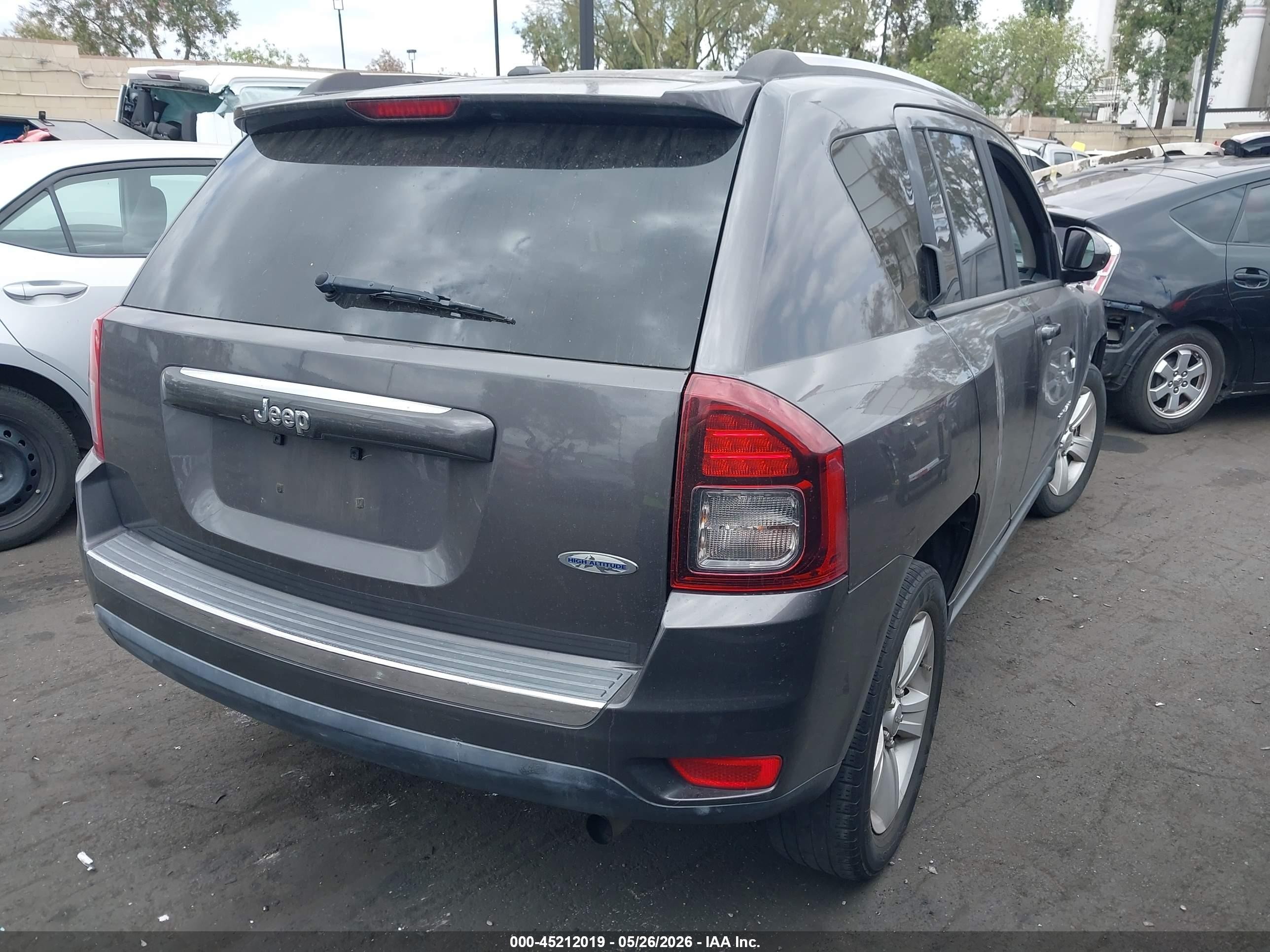 2015 Jeep Compass High Altitude Edition Серый vin: 1C4NJCEA5FD402409