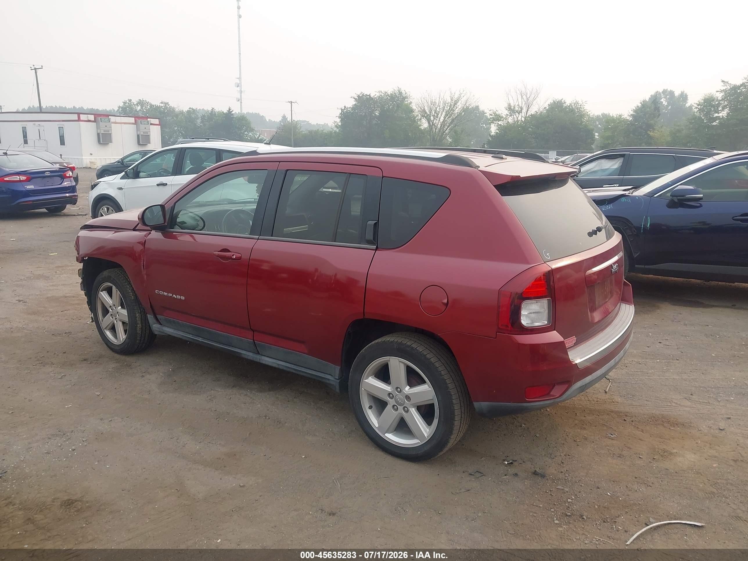 2014 Jeep Compass High Altitude Beige vin: 1C4NJCEA6ED679343