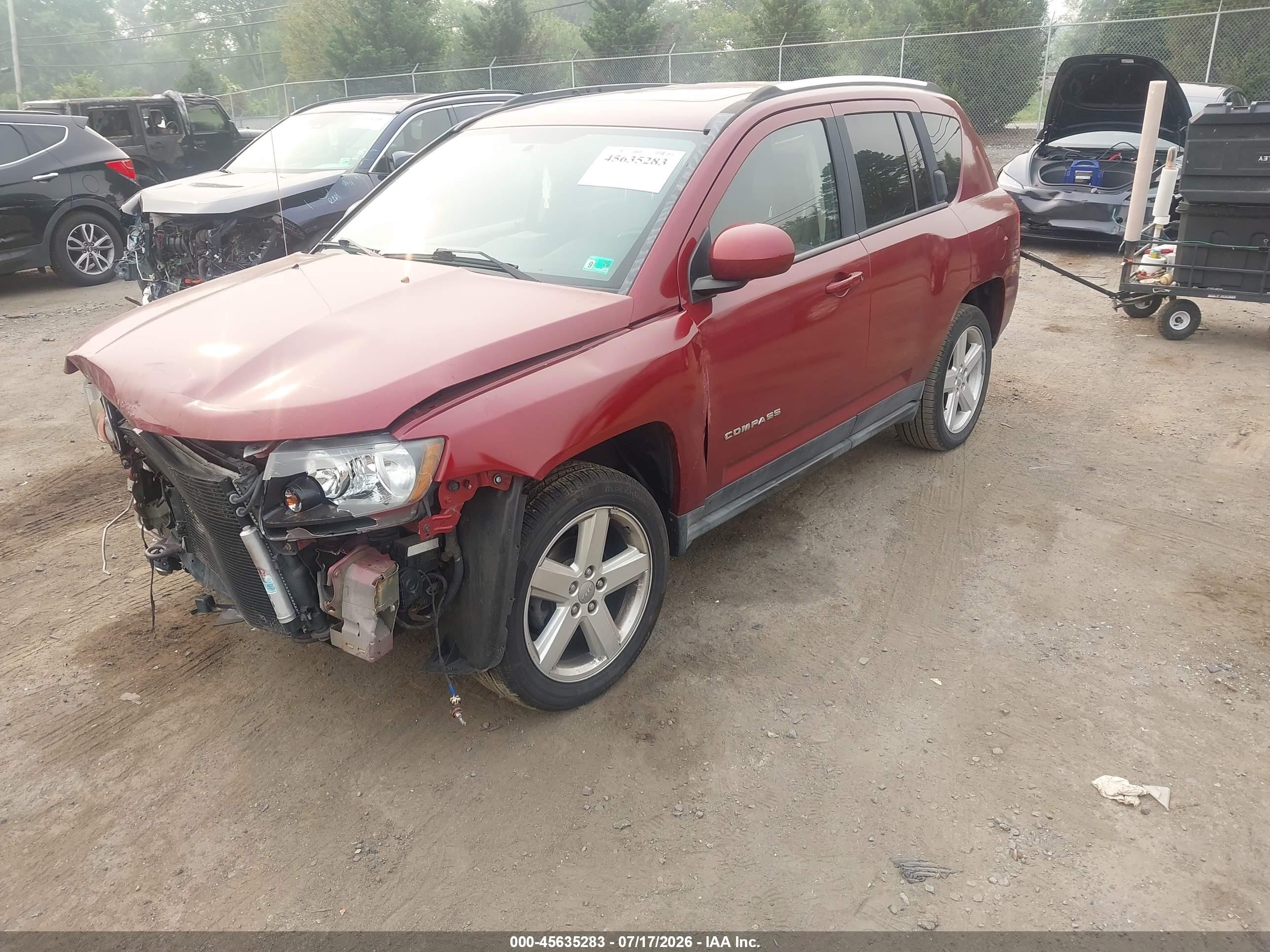 2014 Jeep Compass High Altitude Beige vin: 1C4NJCEA6ED679343