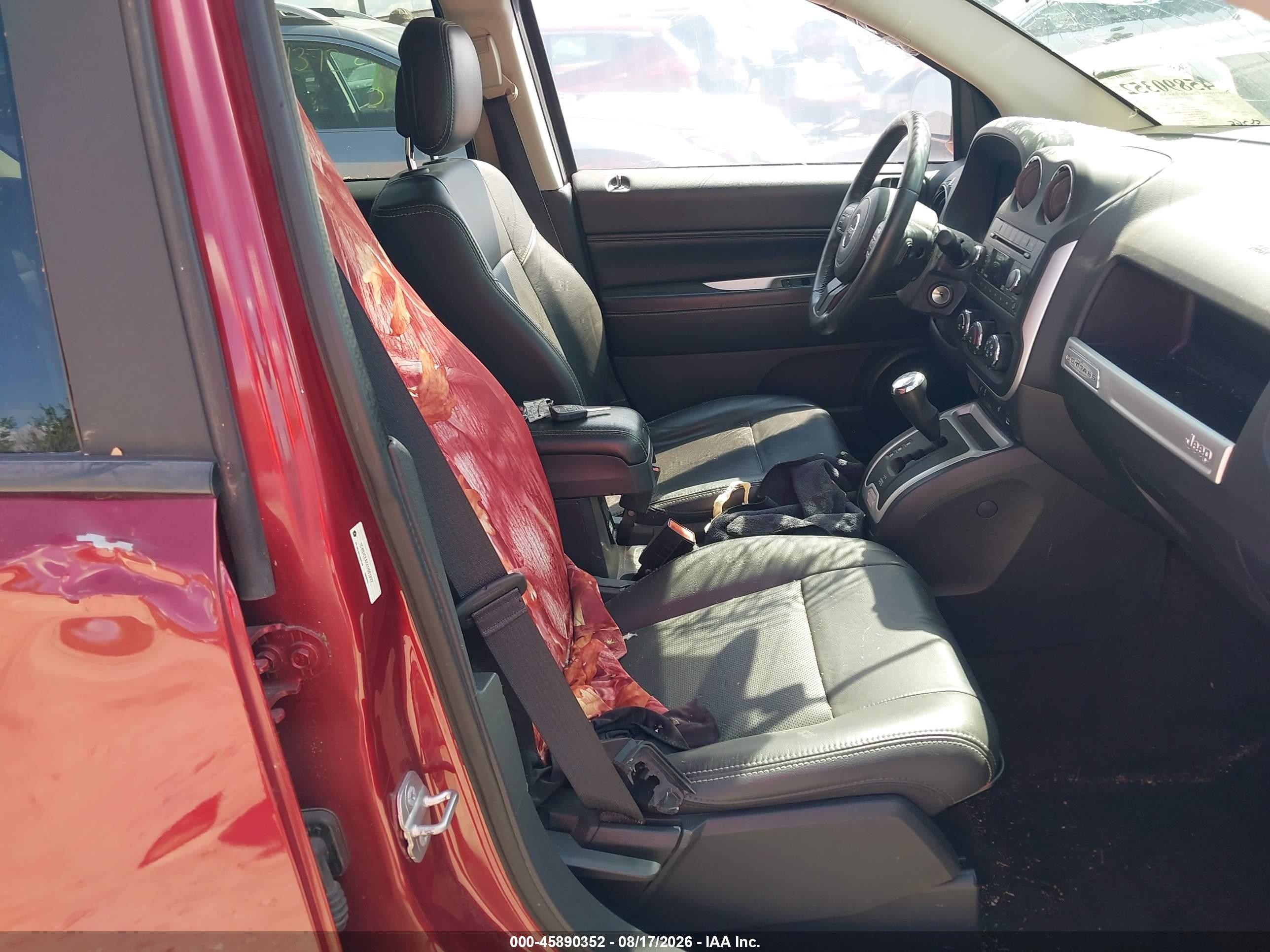 2014 Jeep Compass High Altitude Red vin: 1C4NJCEA6ED681822