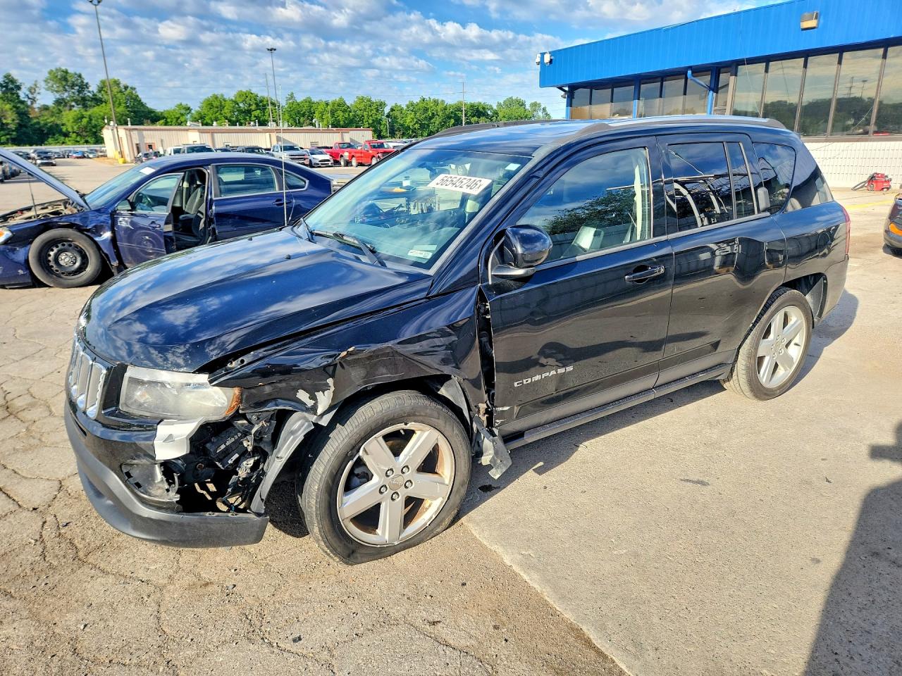 2014 Jeep Compass Latitude Black vin: 1C4NJCEA6ED757636