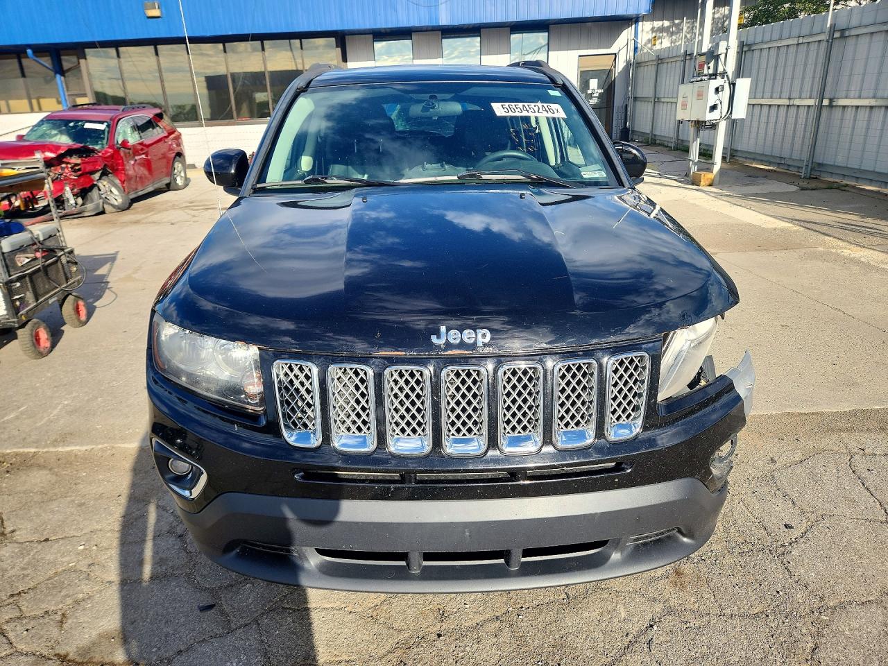 2014 Jeep Compass Latitude Black vin: 1C4NJCEA6ED757636